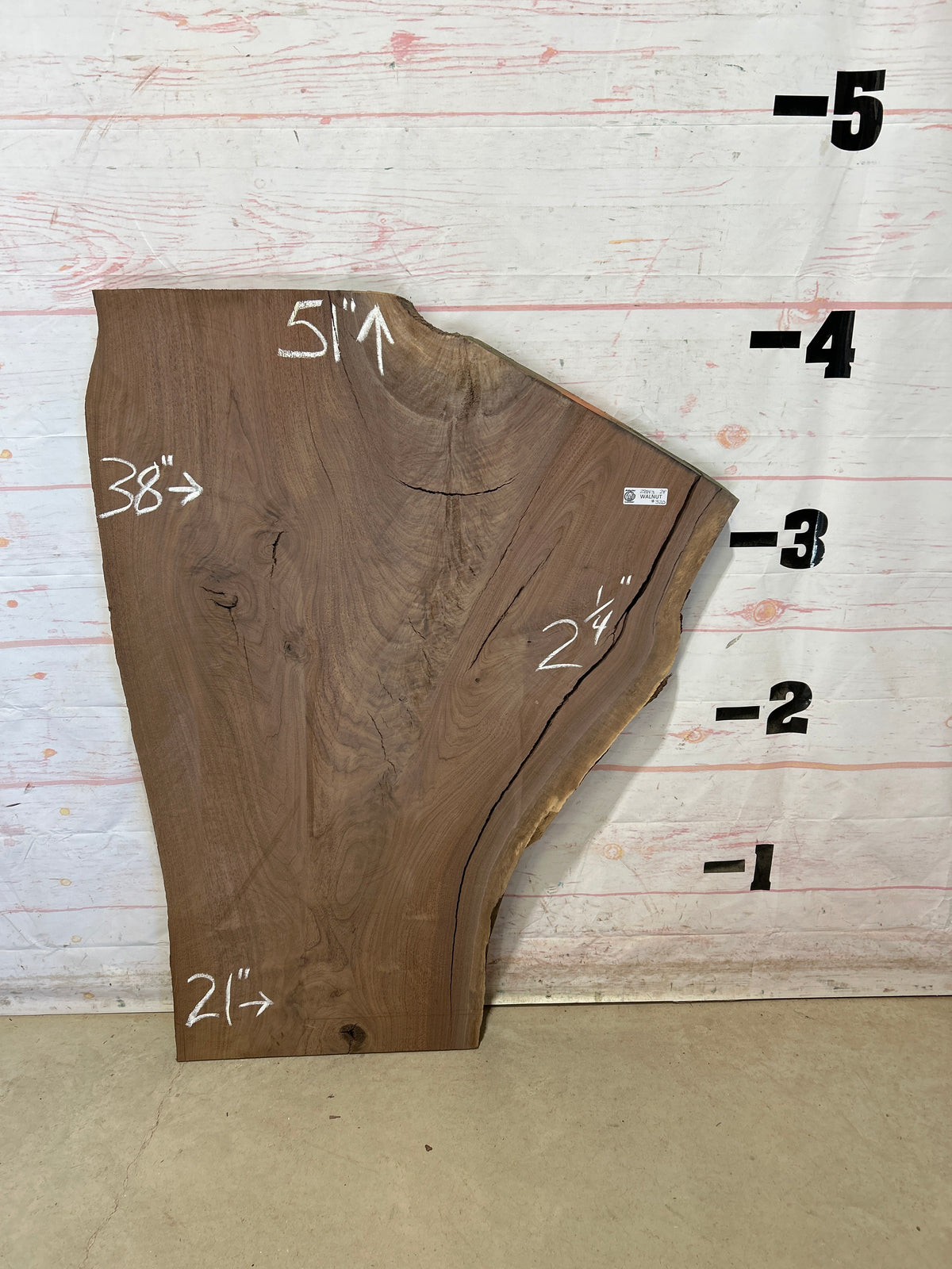 Live Edge Walnut Sku#28843M-24