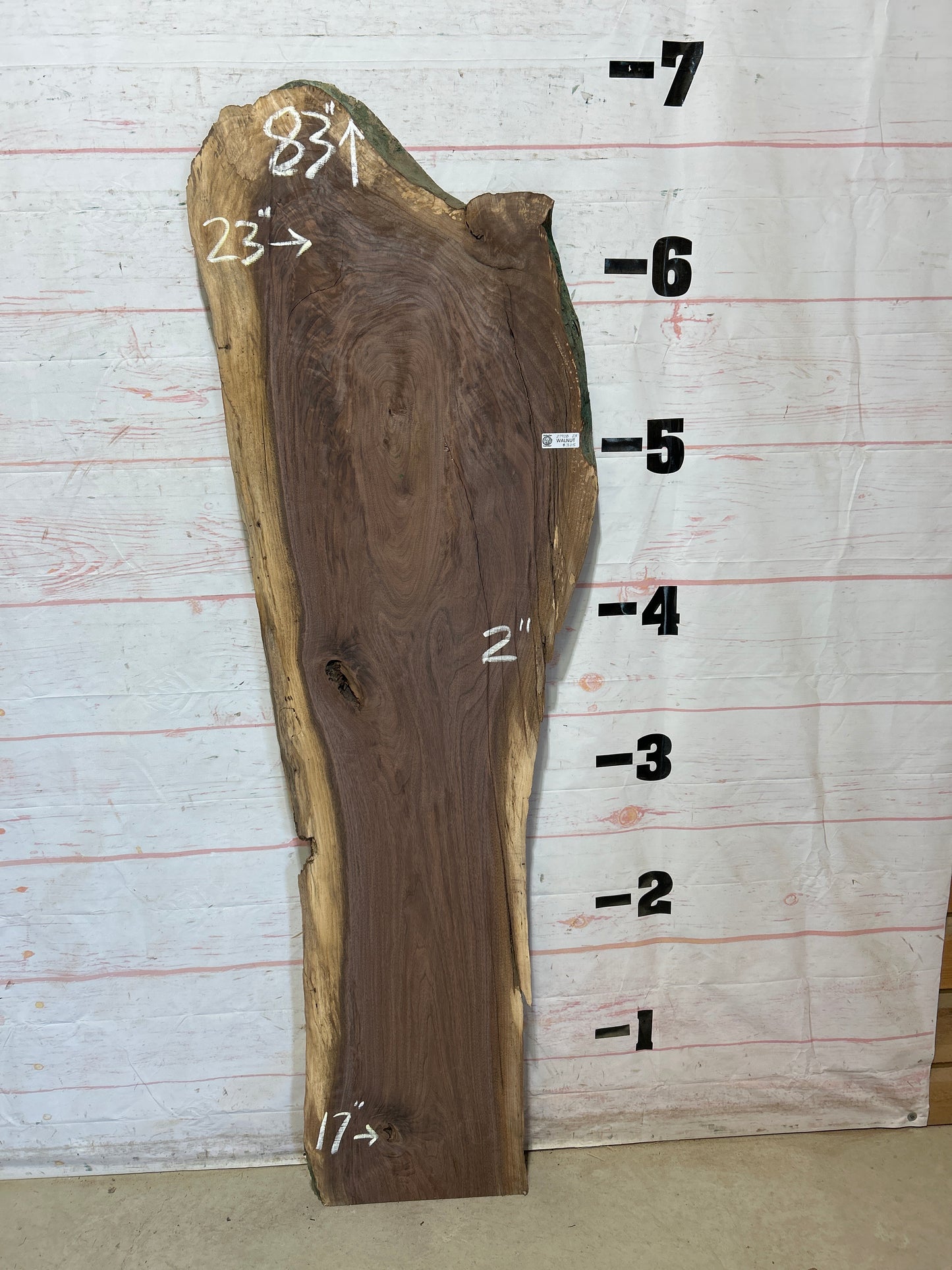 Live Edge Walnut Sku#27928G-23
