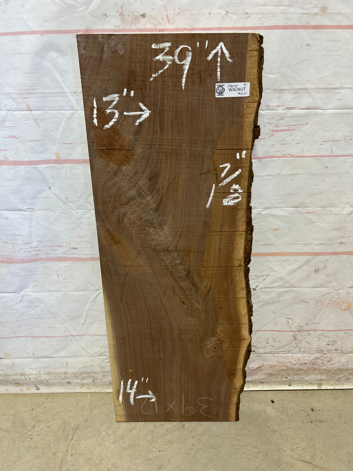 Live Edge Walnut Sku#28875M-8