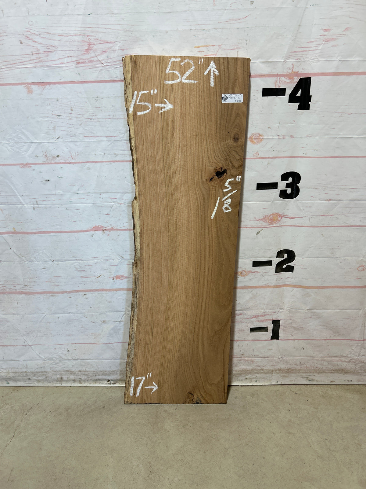 Live Edge Red Oak Sku#28788-10