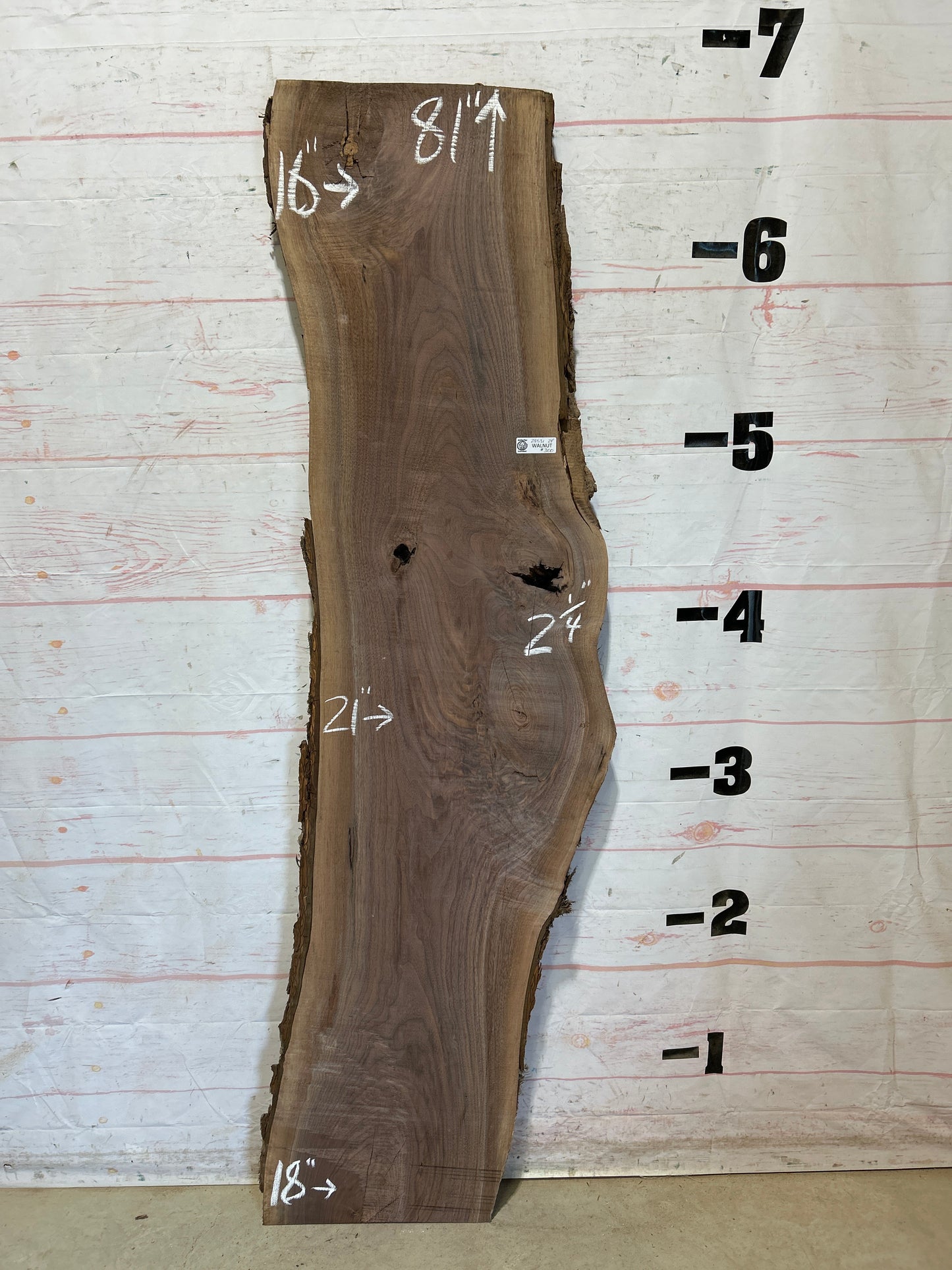 Live Edge Walnut Sku#28531G-24