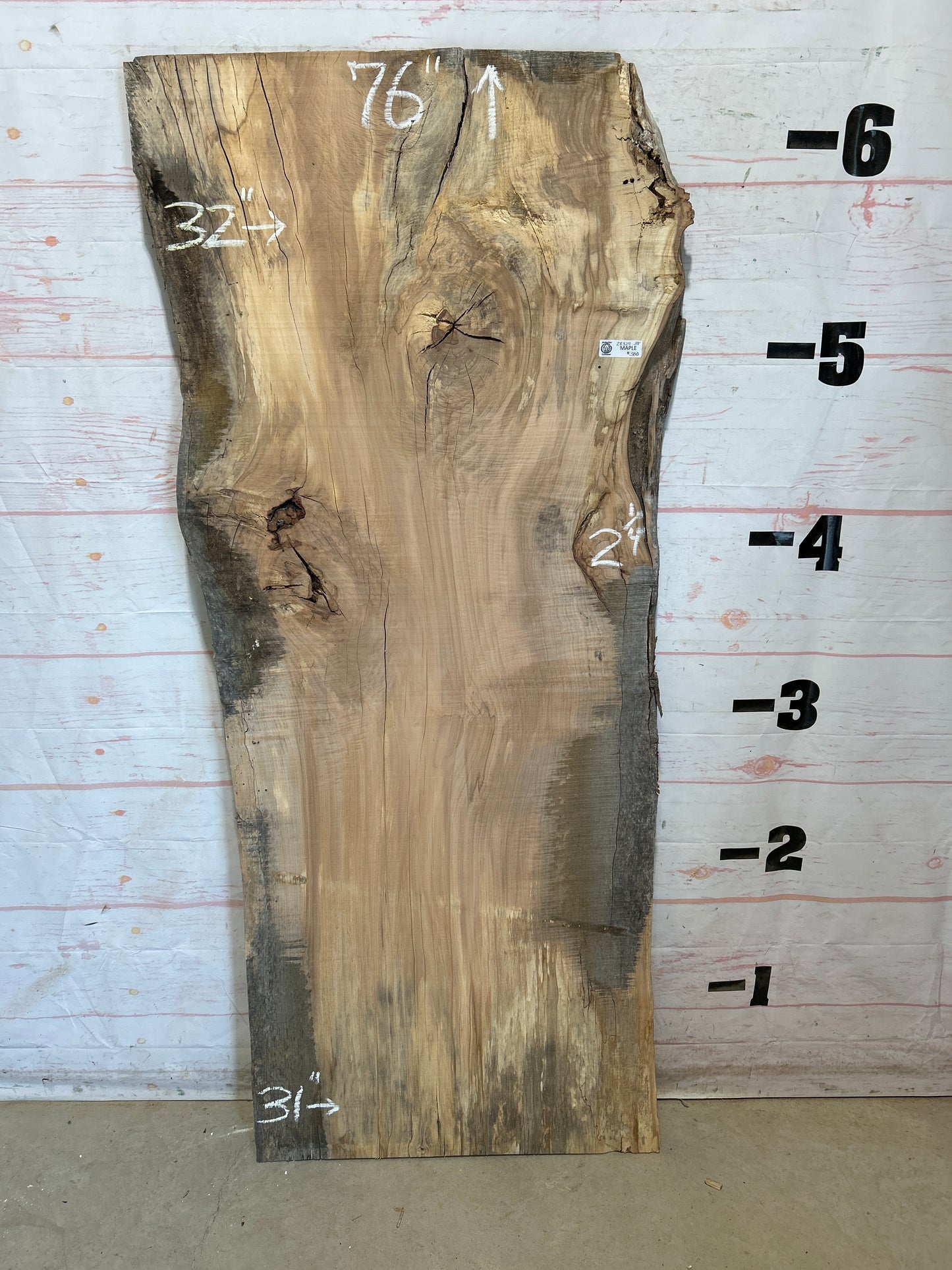 Live Edge Maple Sku#28329B-38