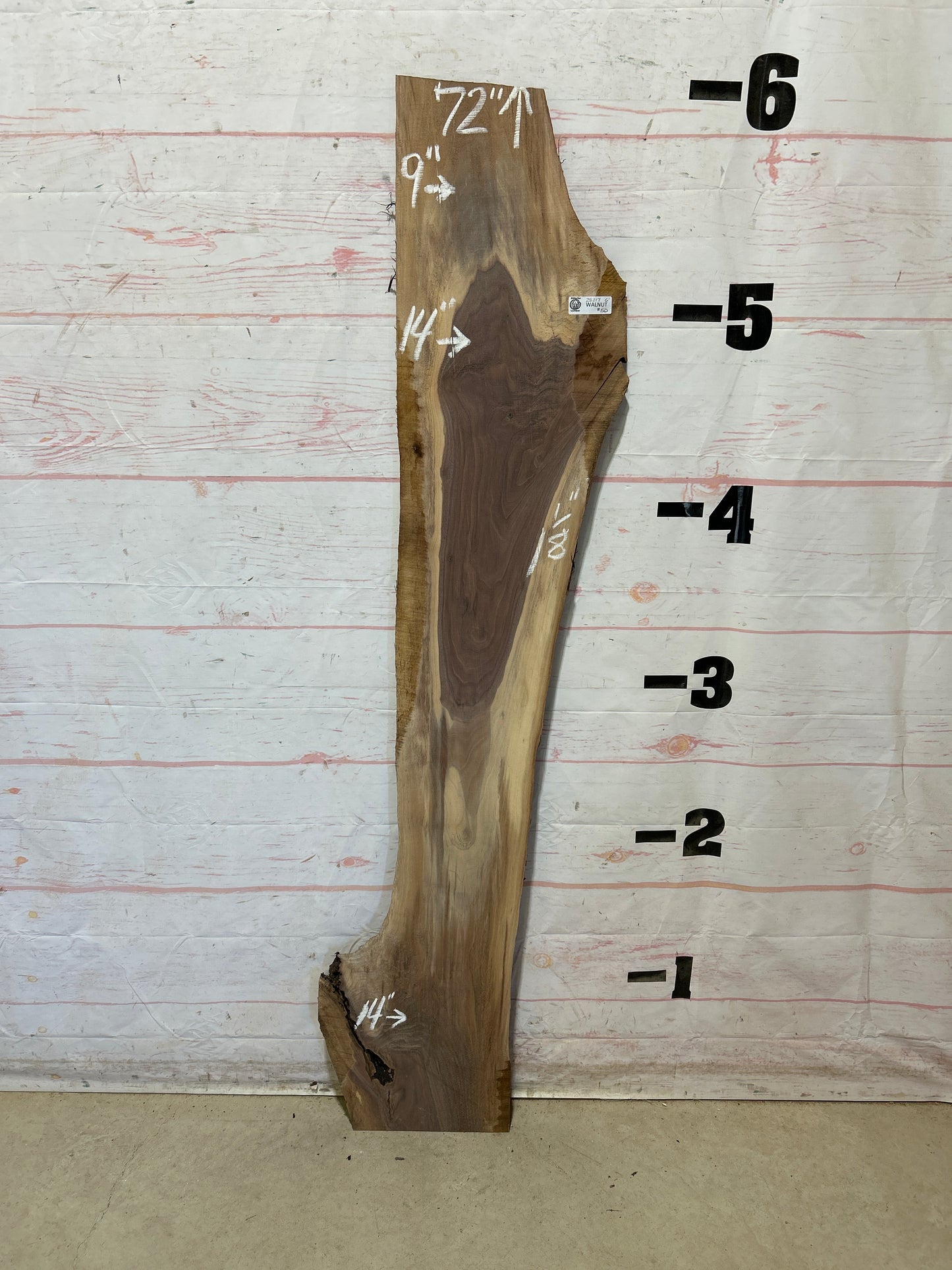 Live Edge Walnut Sku#28217M-6