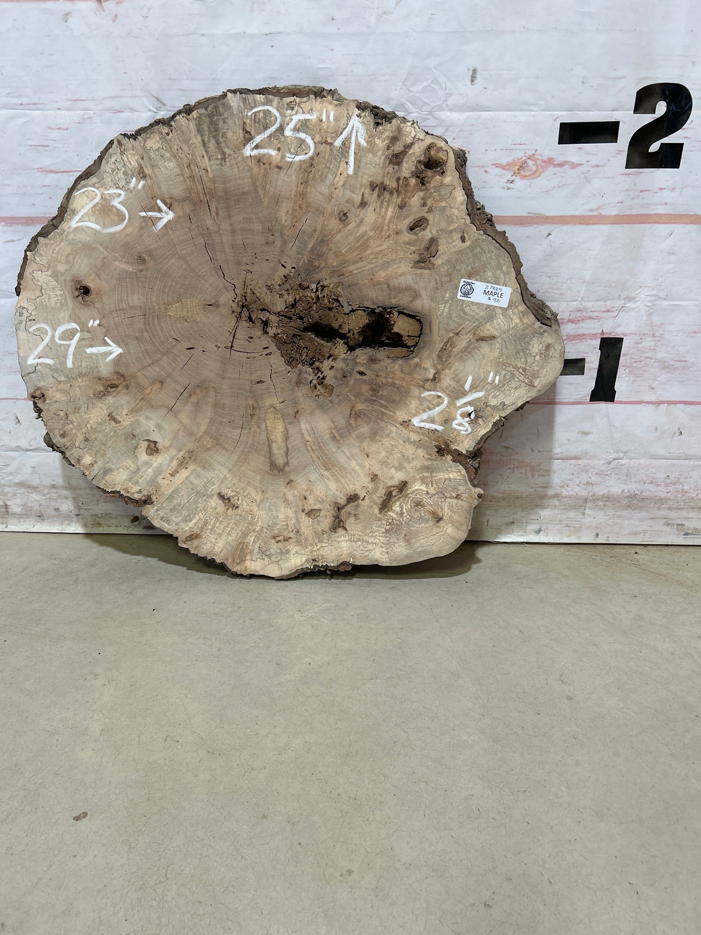 Live Edge Maple Cookie Sku#27889M