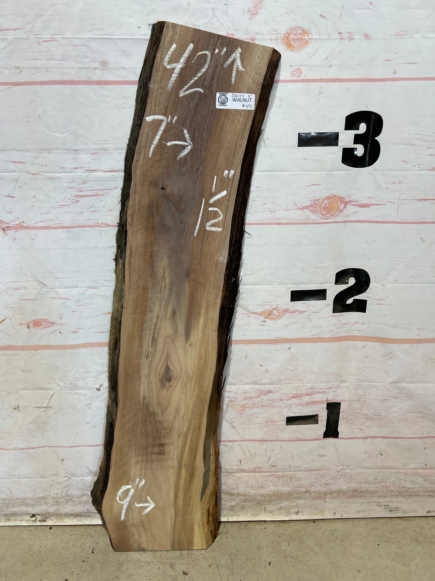 Live Edge Walnut Sku#28033M-4