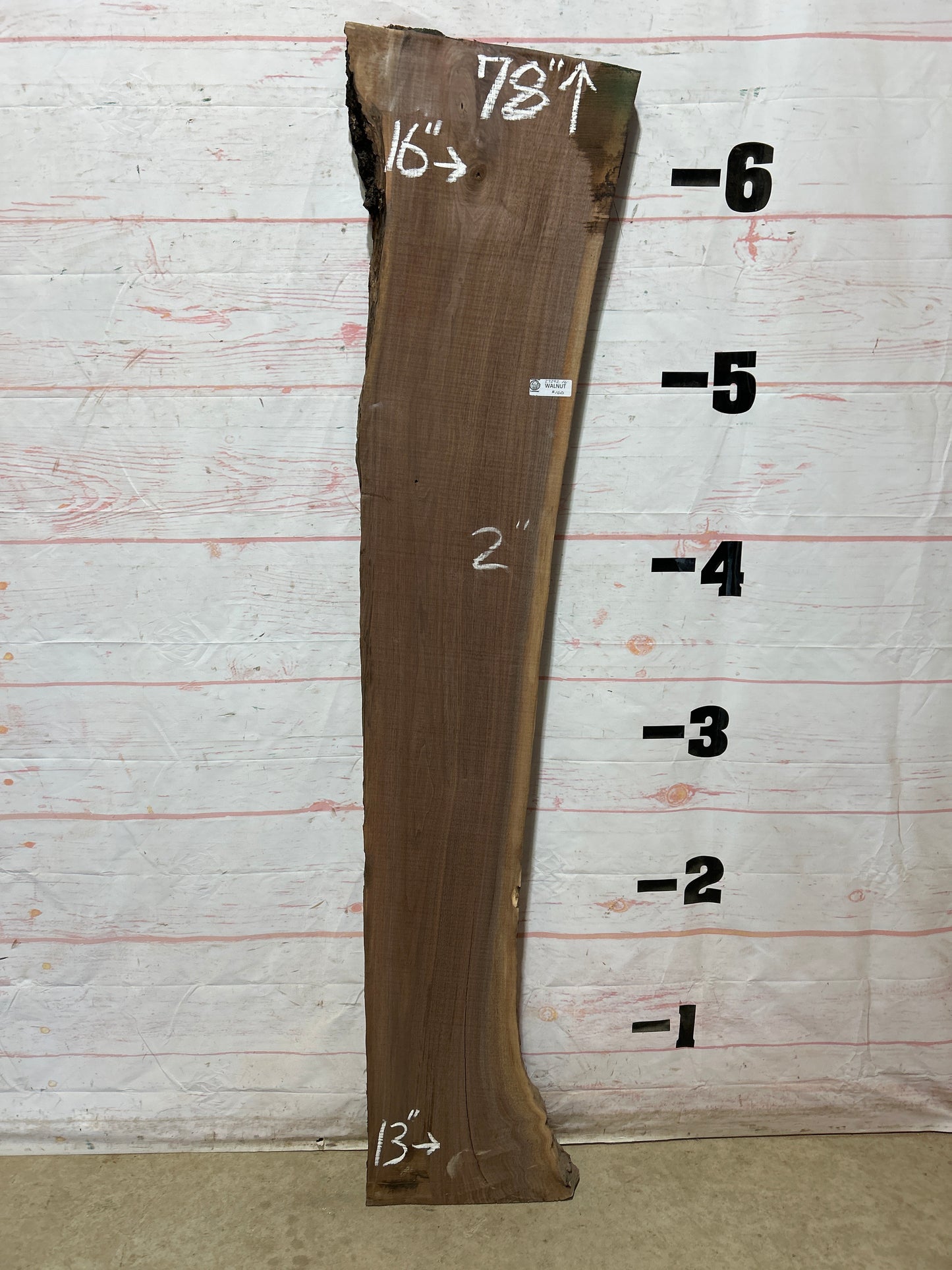 Live Edge Walnut Sku#27292C-16