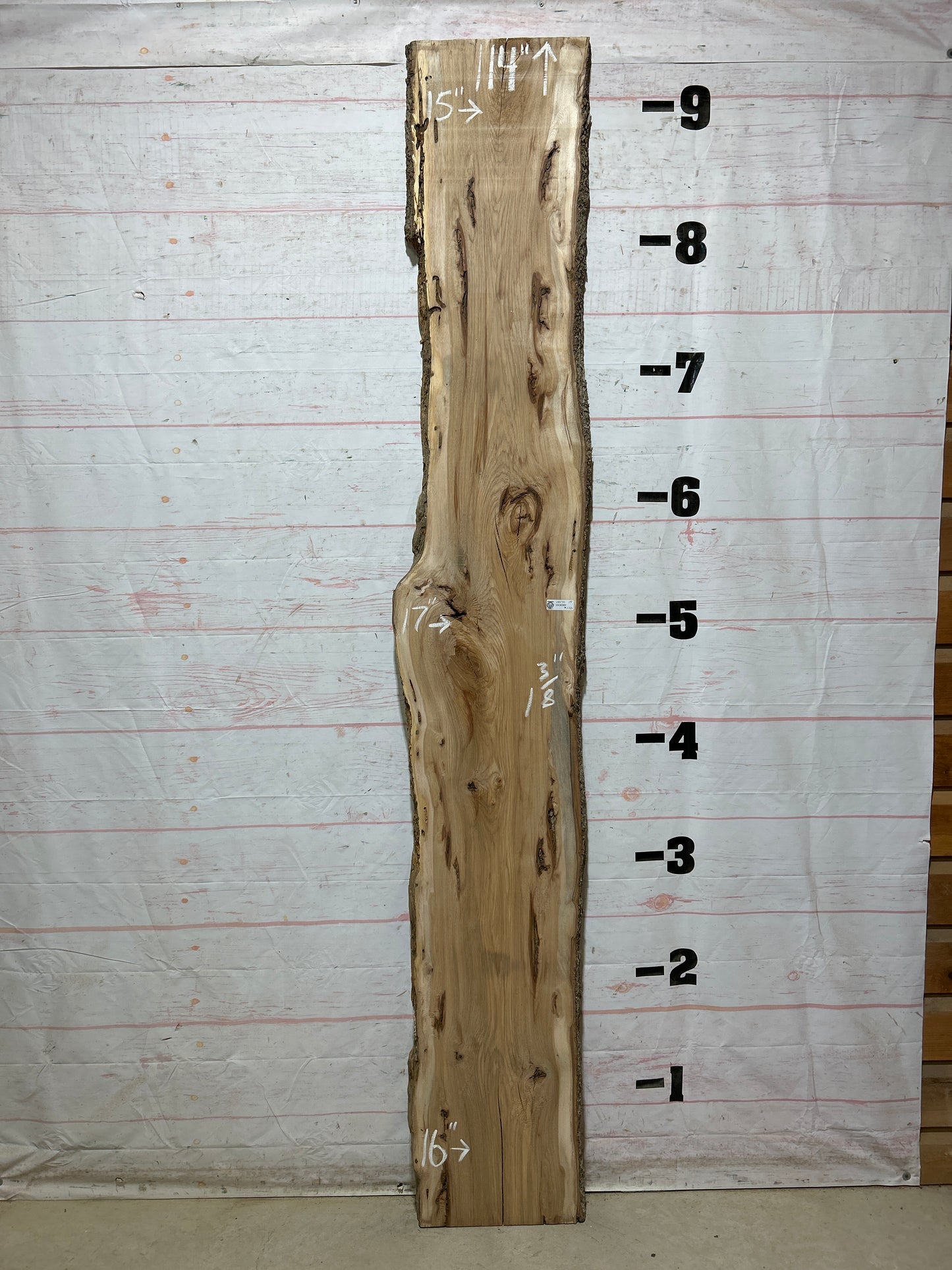 Live Edge Hickory Sku#28231-19