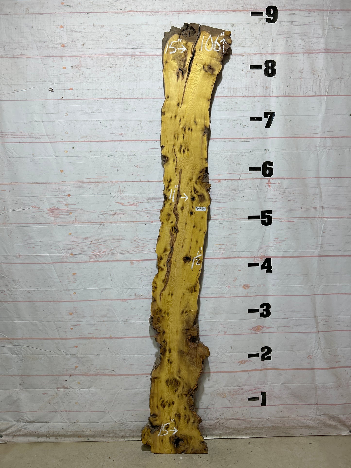 Live Edge Osage Orange Sku#28299-14