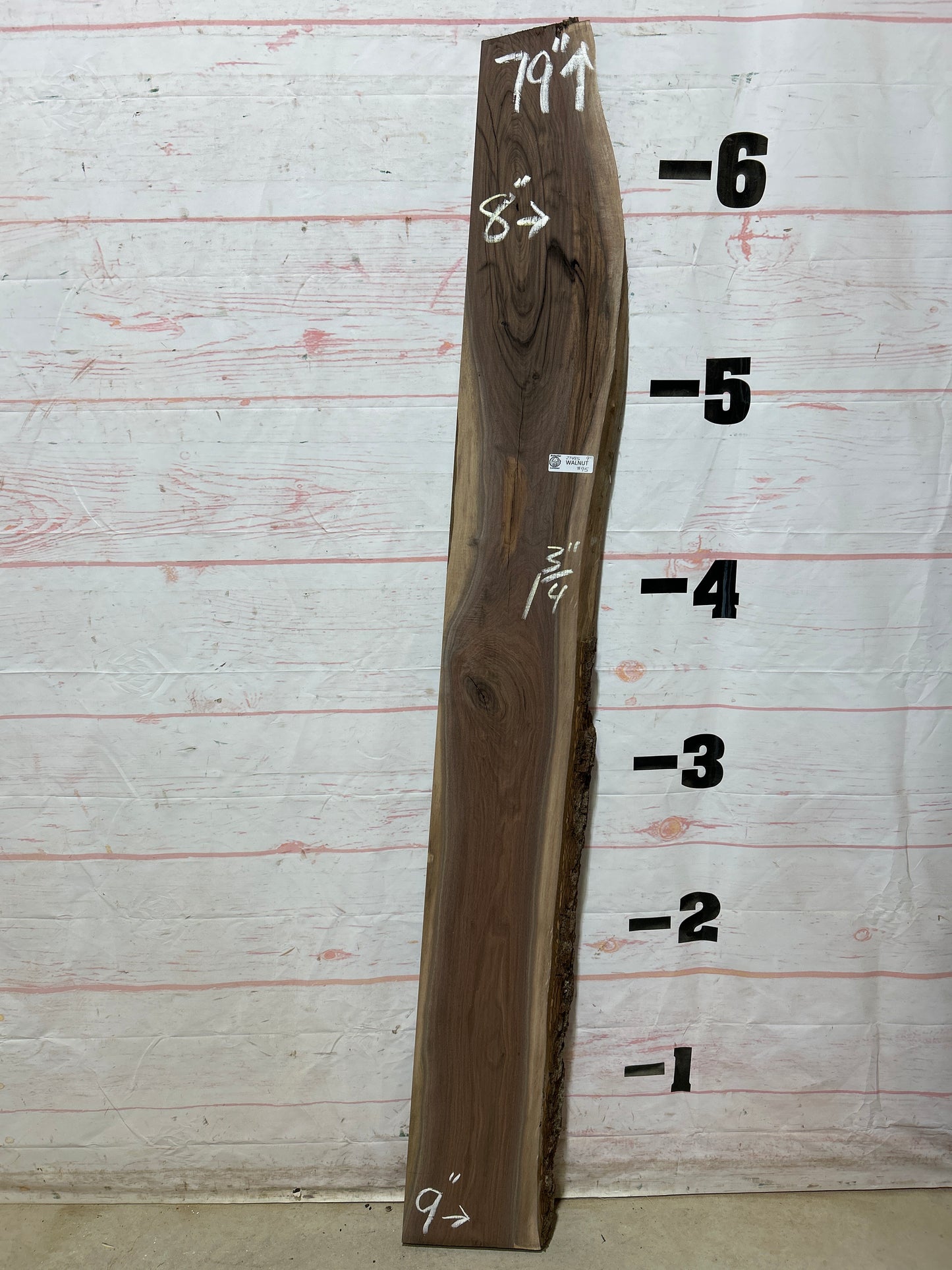 Live Edge Walnut Sku#27485C-9