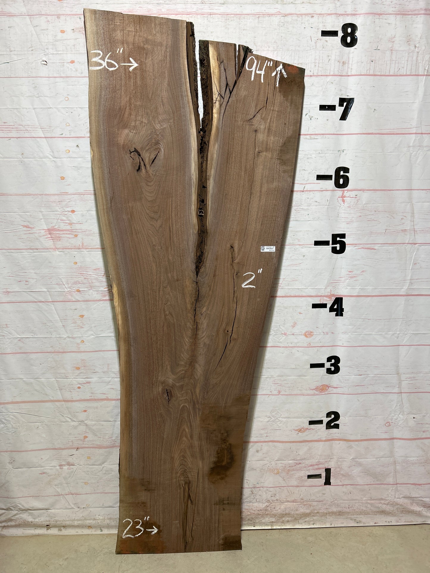 Live Edge Walnut Sku#27368-39
