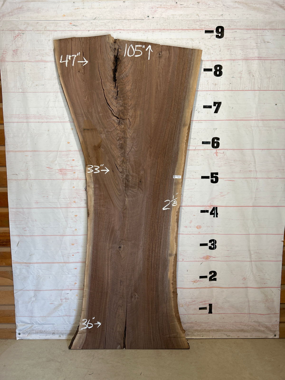 Live Edge Walnut Sku#28733K-58
