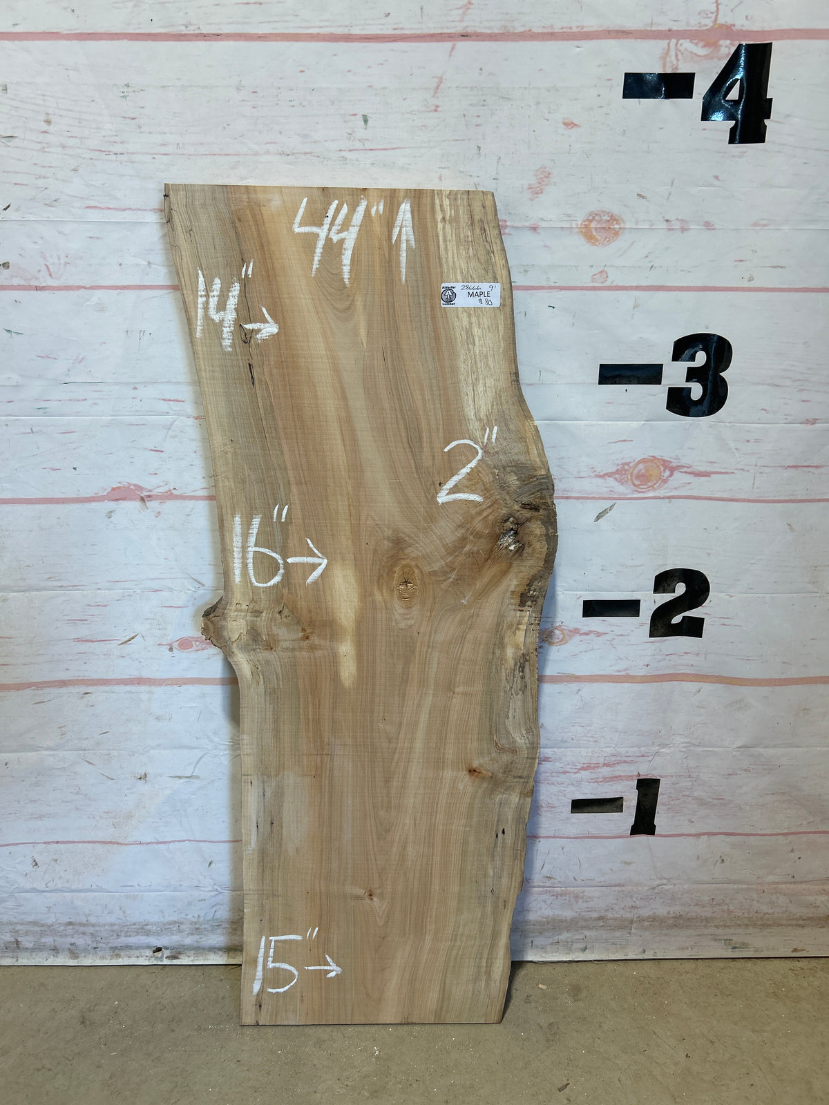 Live Edge Maple Sku#28666E-9