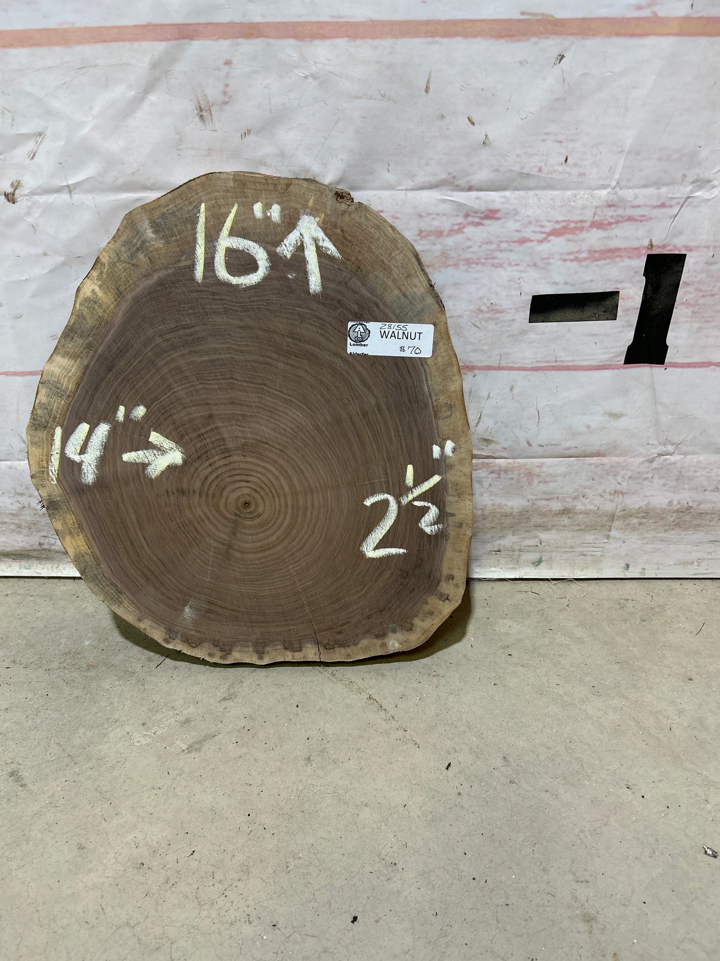 Live Edge Walnut Cookie Sku#28155M
