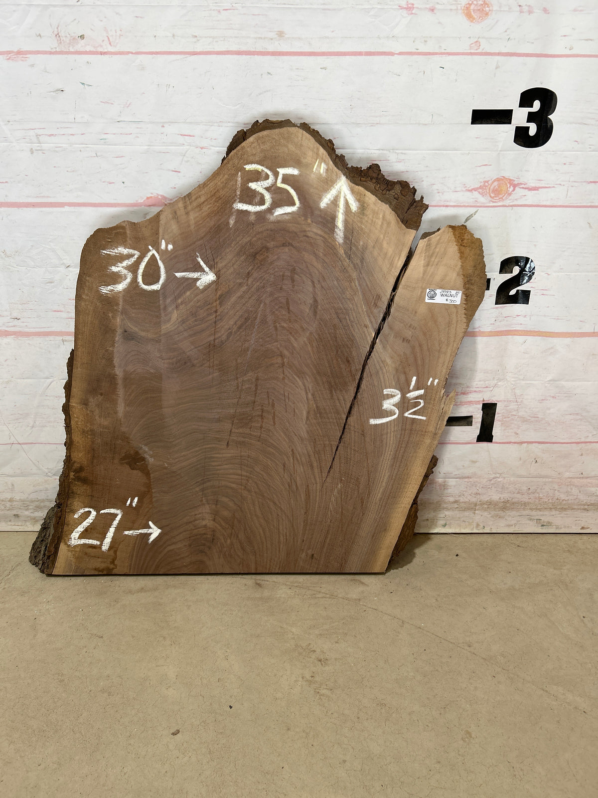Live Edge Walnut Sku#28983M-25