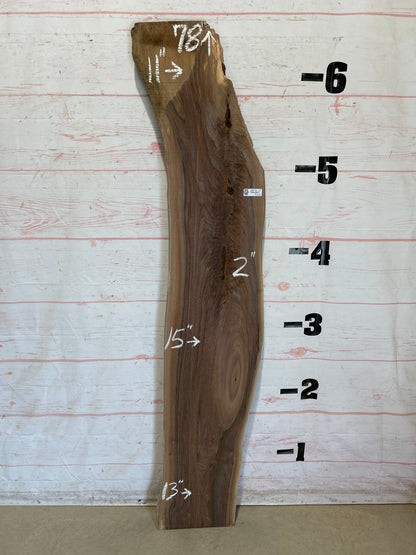 Live Edge Walnut Sku#28476G-14