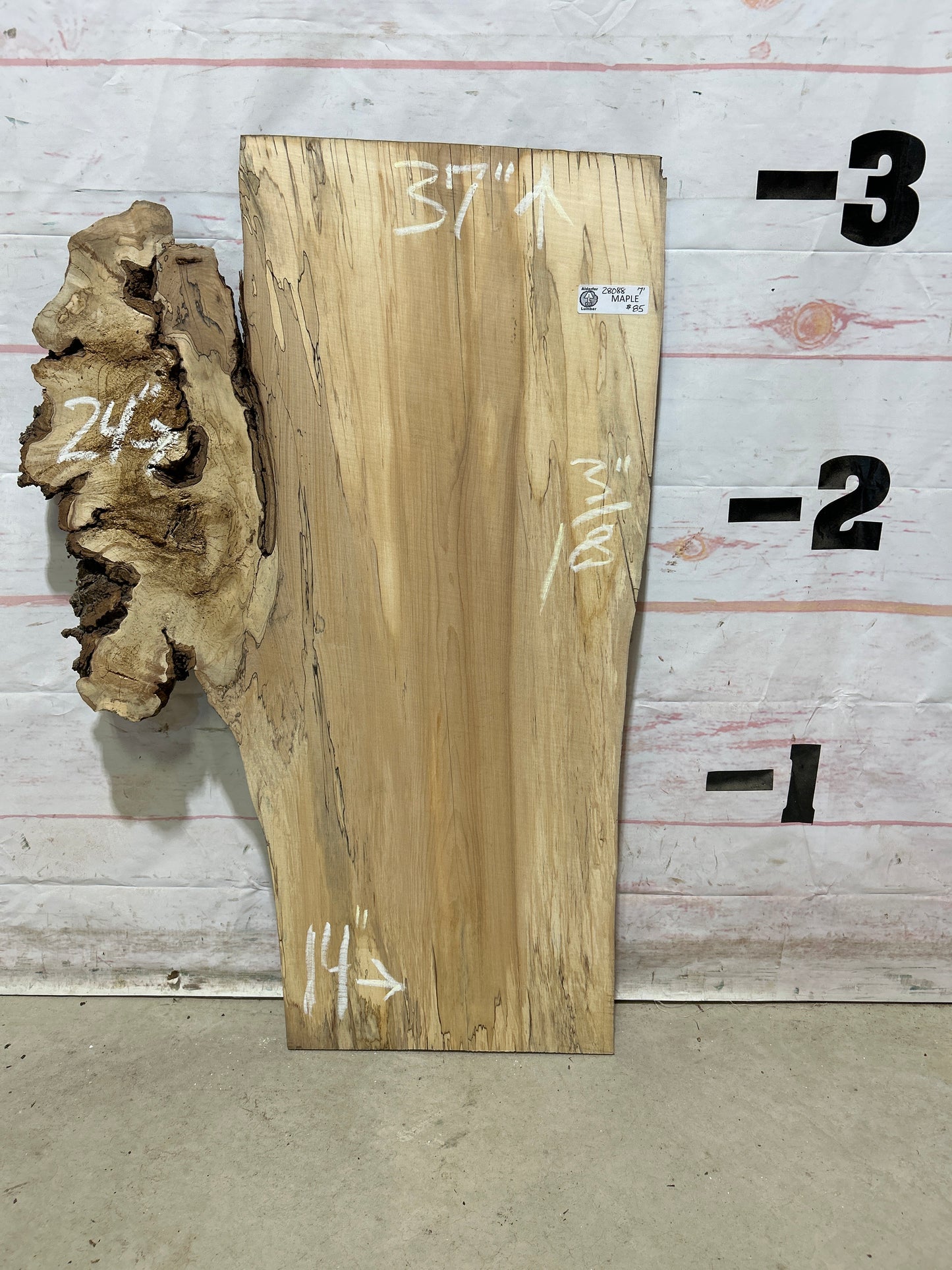 Live Edge Maple Sku#28088M-7