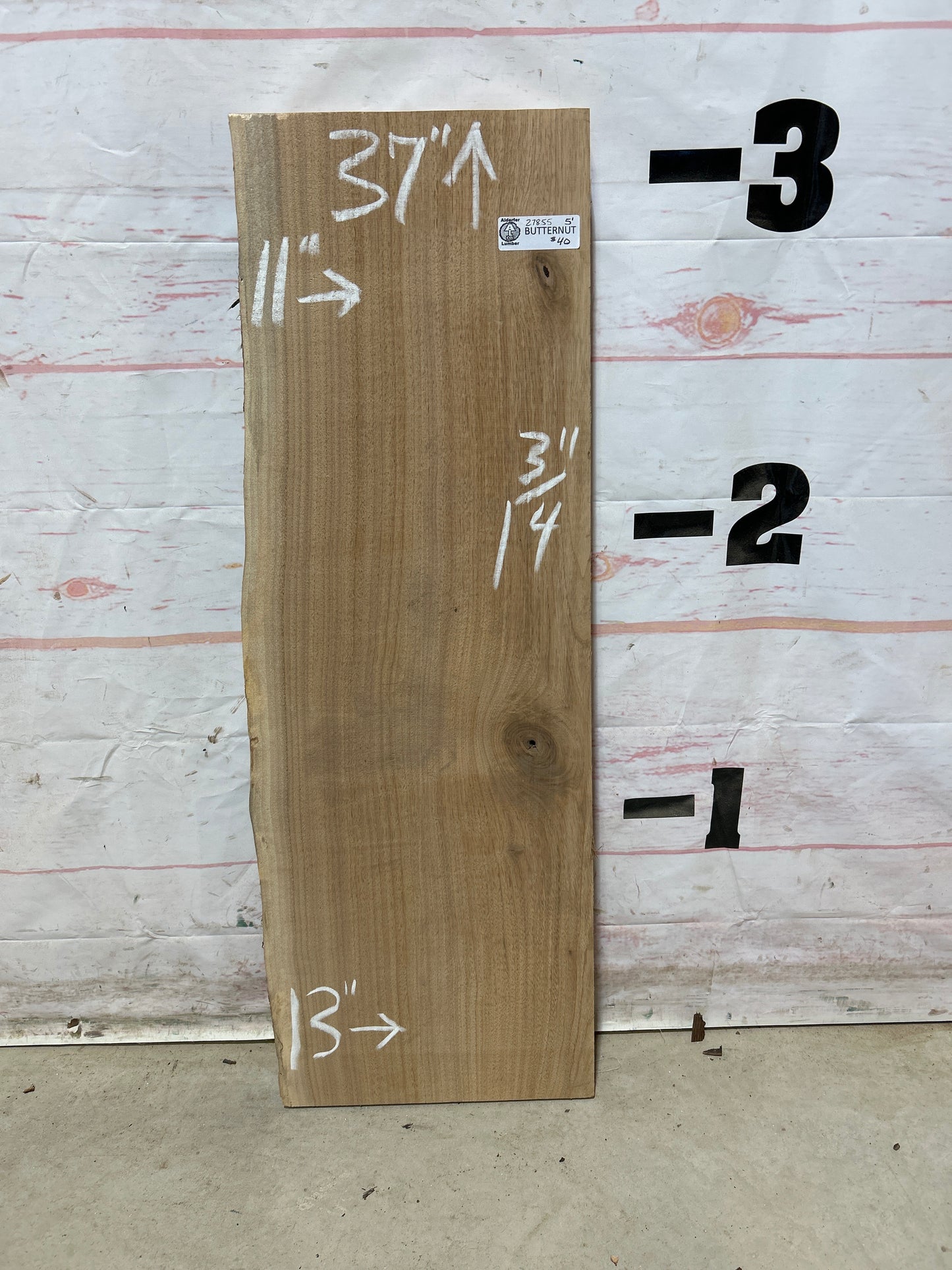 Live Edge Butternut Sku#27855M-5