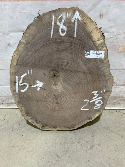 Live Edge Walnut Cookie Sku#28164M