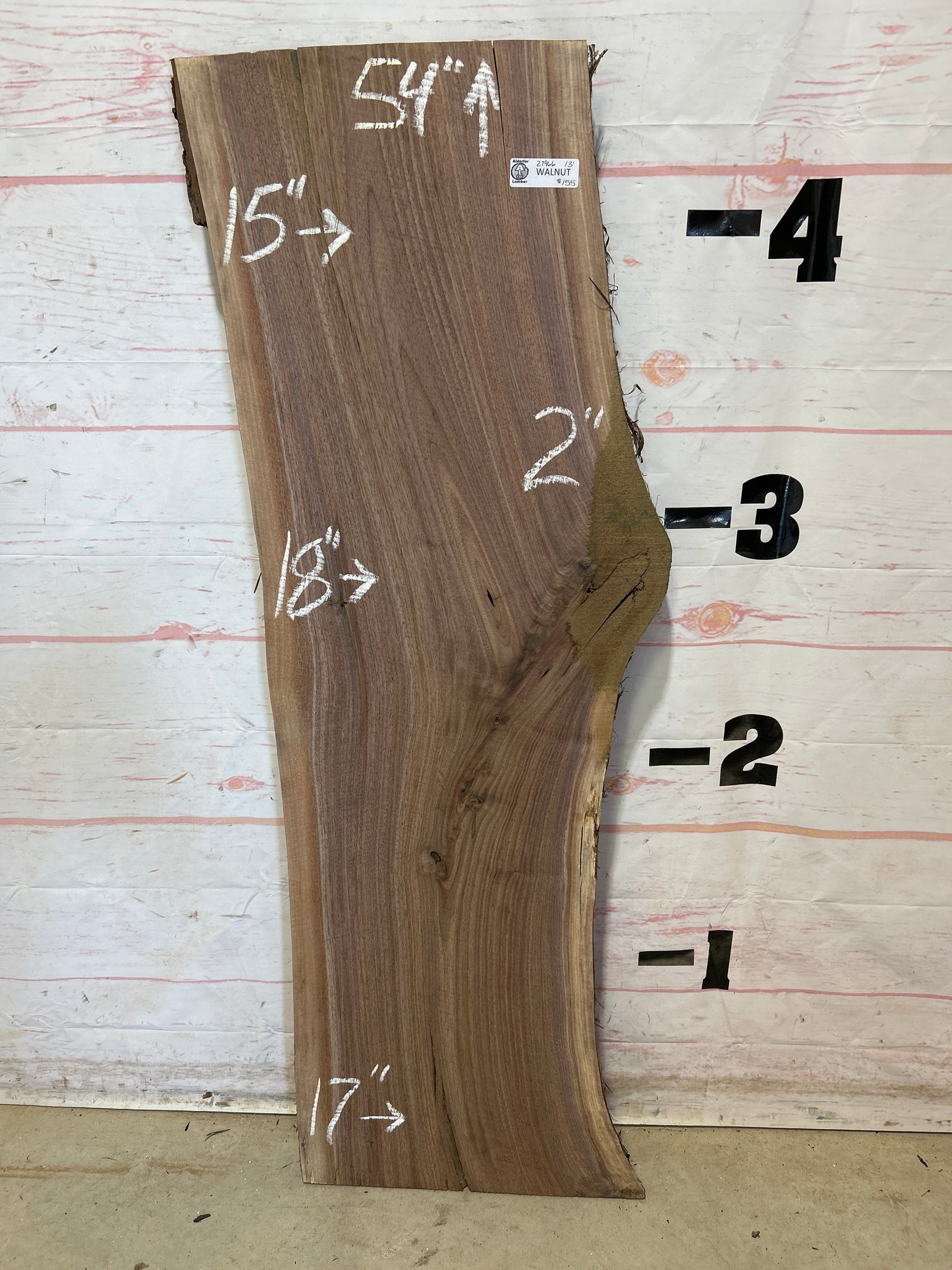 Live Edge Walnut Sku#27966G-13