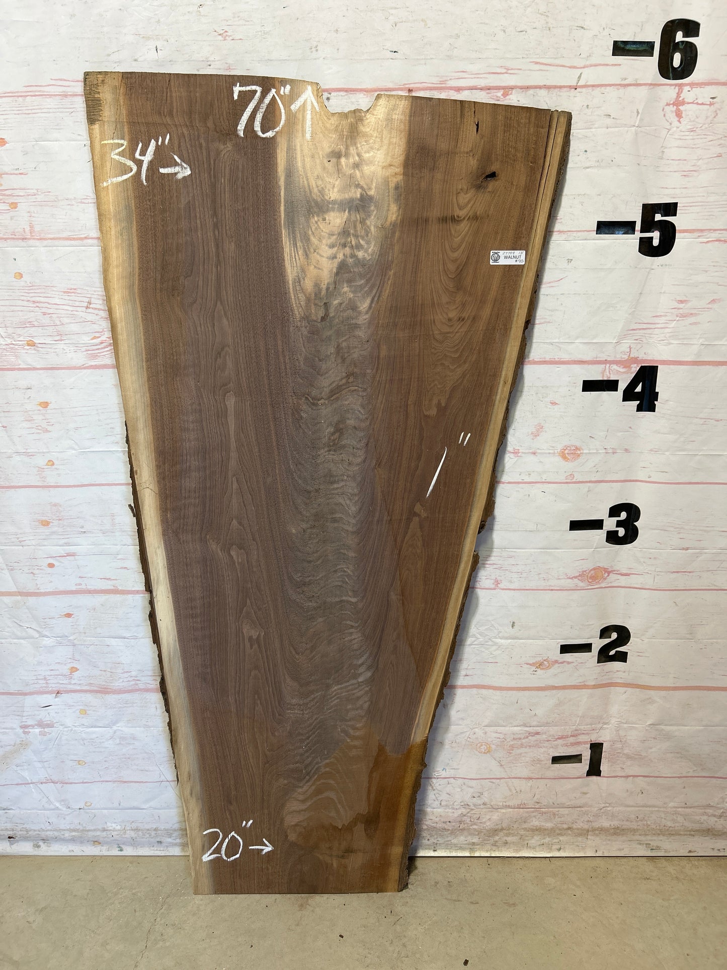 Live Edge Walnut Sku#27794M-13