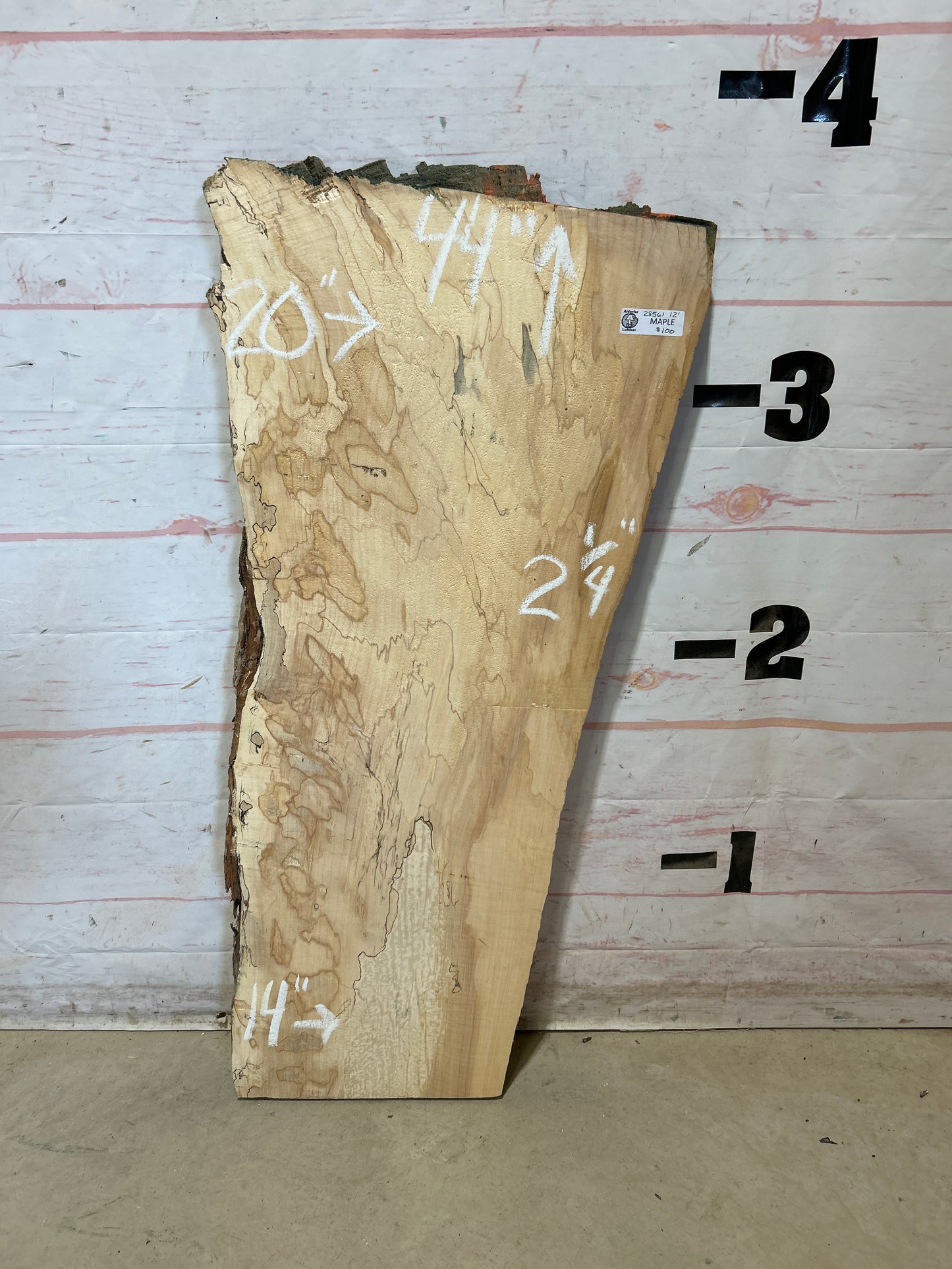 Live Edge Maple Sku#28561E-12
