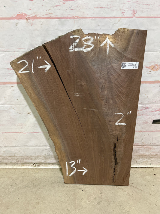 Live Edge Walnut Sku#28198M-7