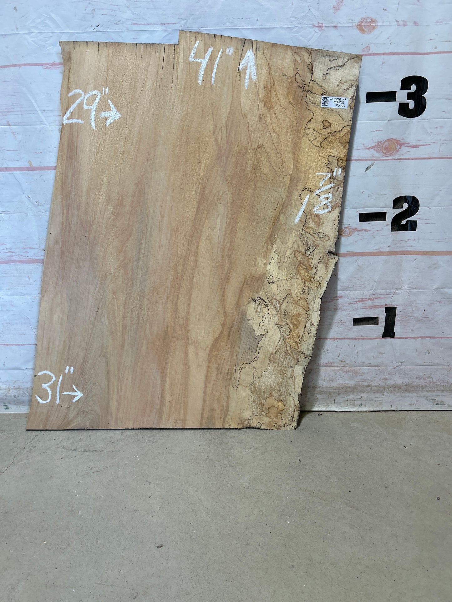 Live Edge Maple Sku#28558E-17