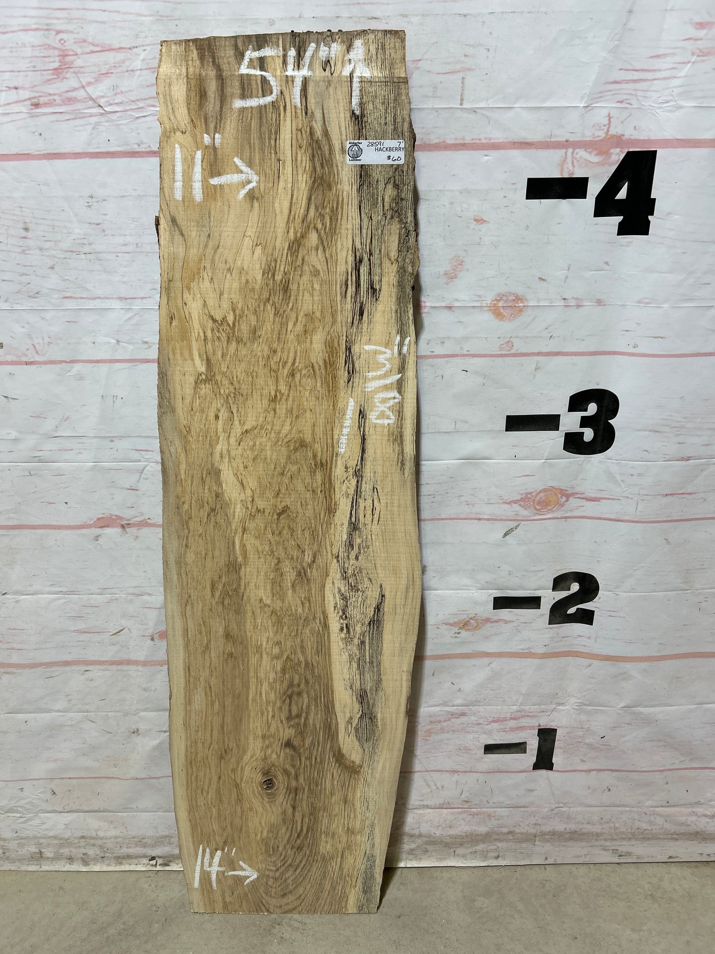 Live Edge Hackberry Sku#28591-7