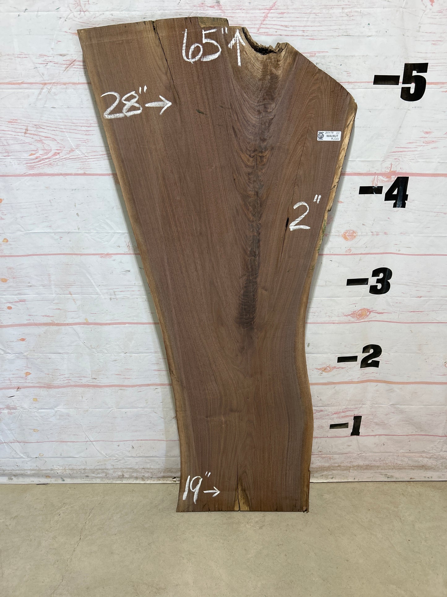 Live Edge Walnut Sku#28478G-22