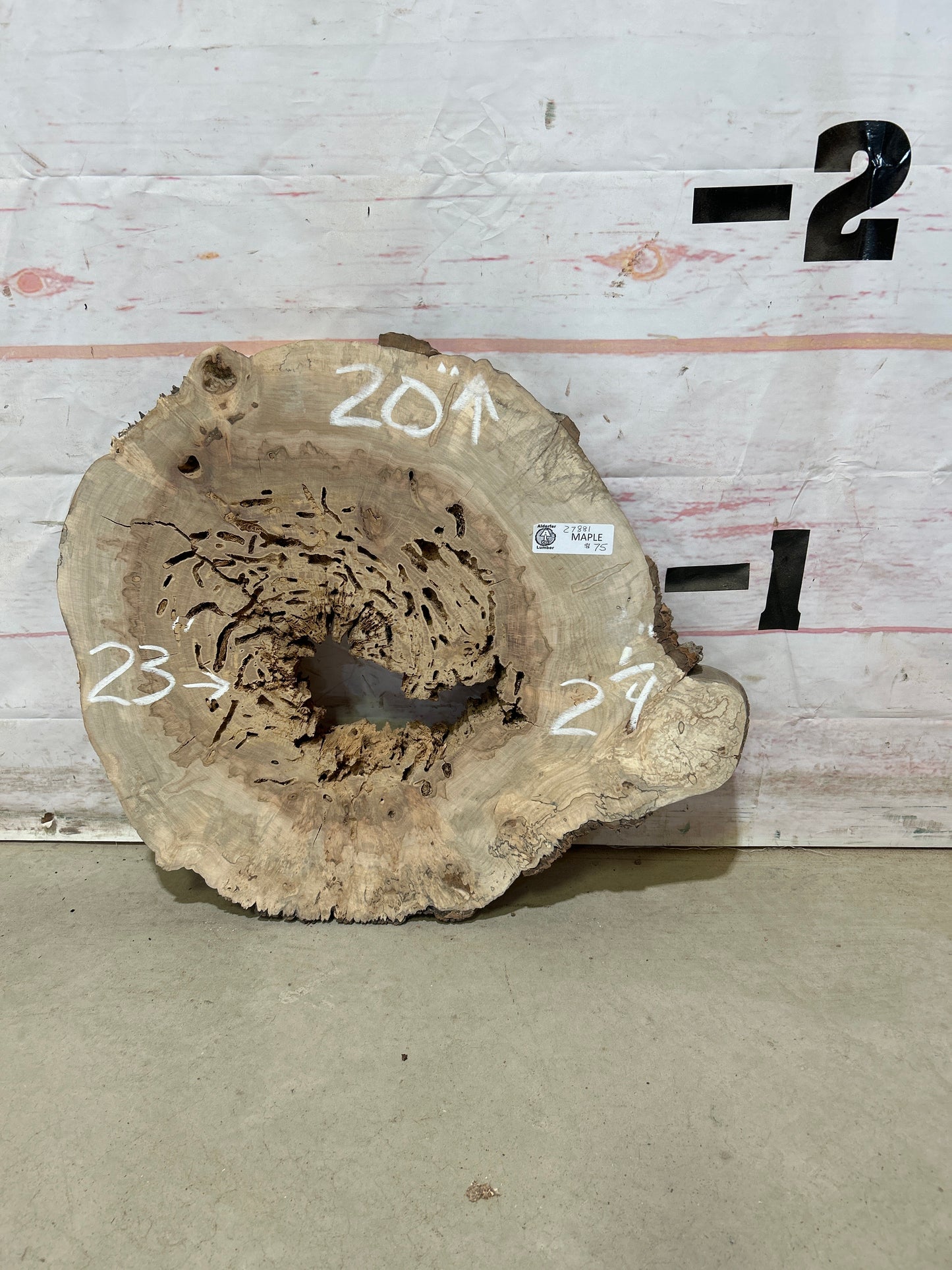 Live Edge Maple Cookie Sku#27881M