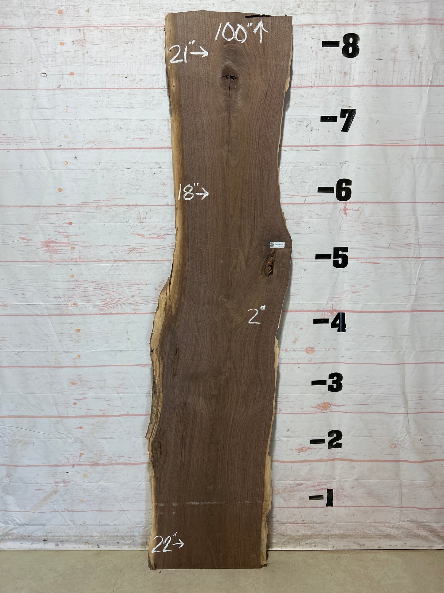 Live Edge Walnut Sku#27891K-28