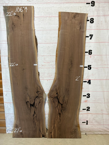 Live Edge Walnut Set Sku#27865K-74