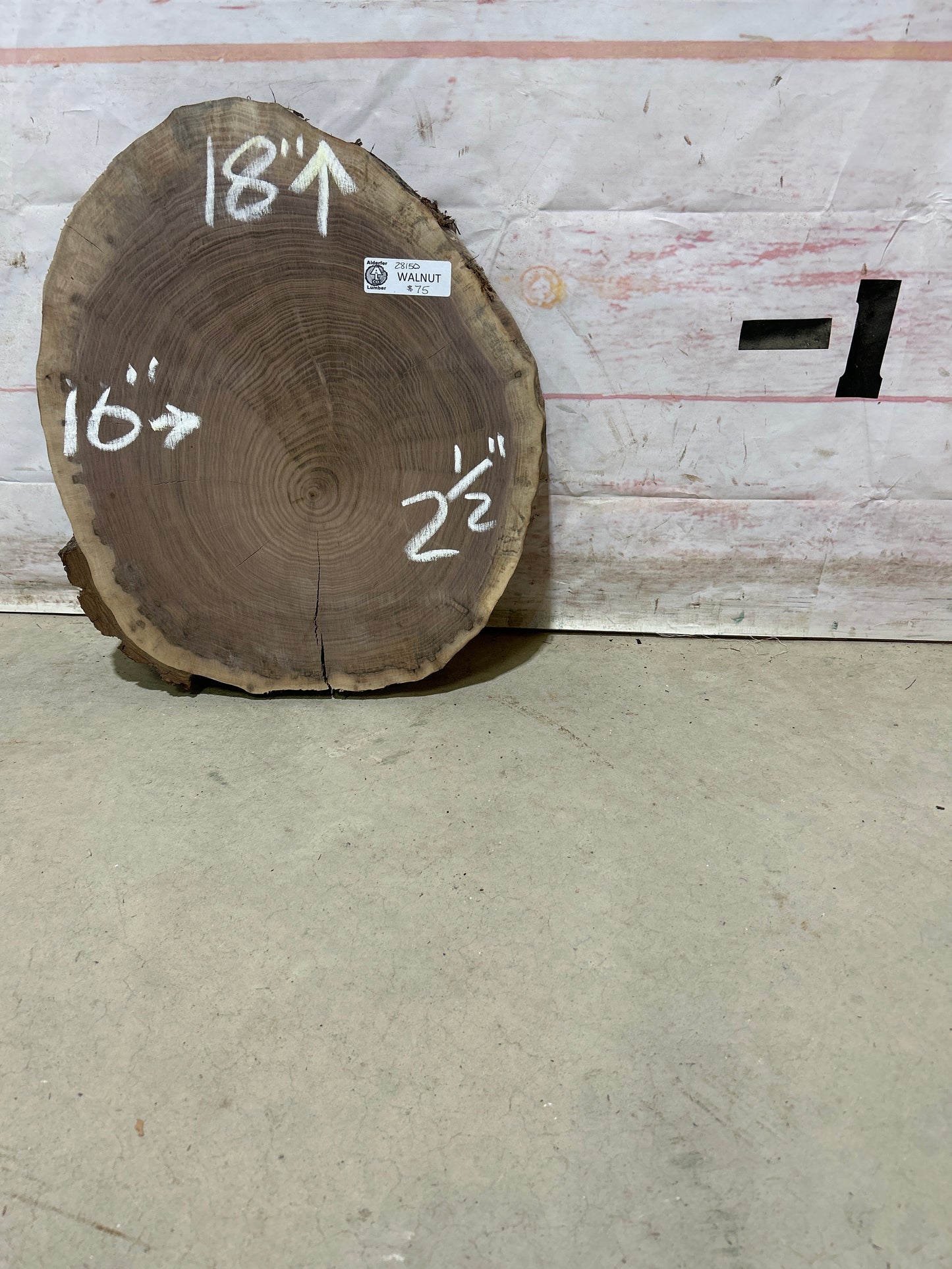 Live Edge Walnut Cookie Sku#28150M