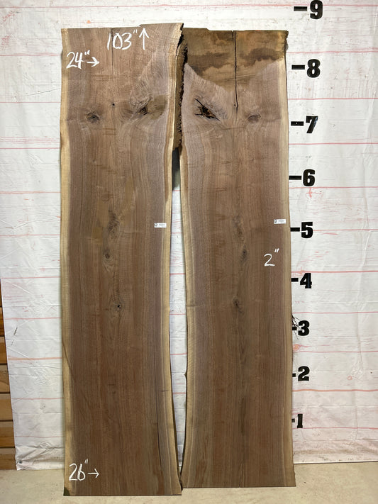 Live Edge Walnut Set Sku#27346K-72