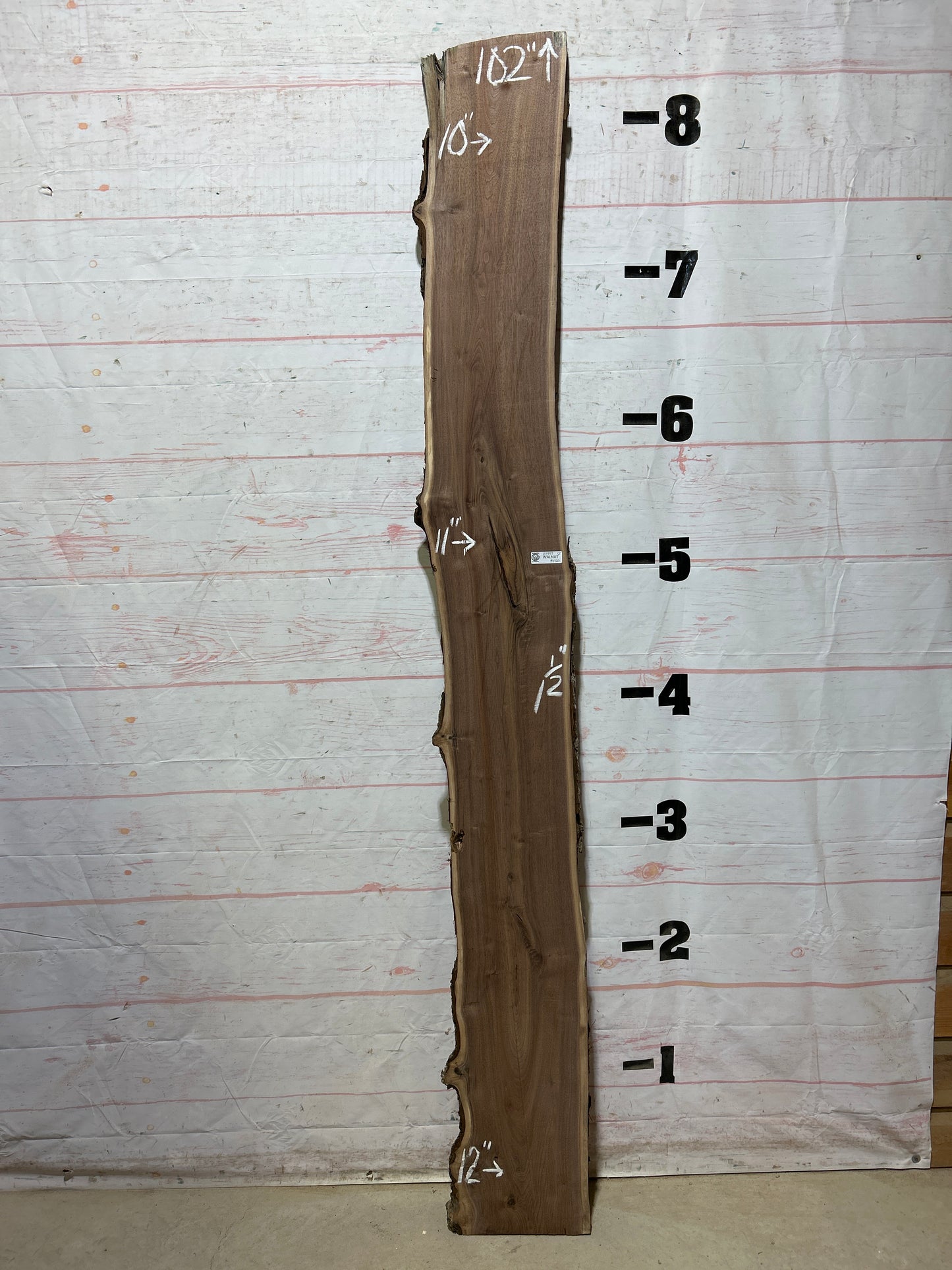 Live Edge Walnut Sku#27997M-12