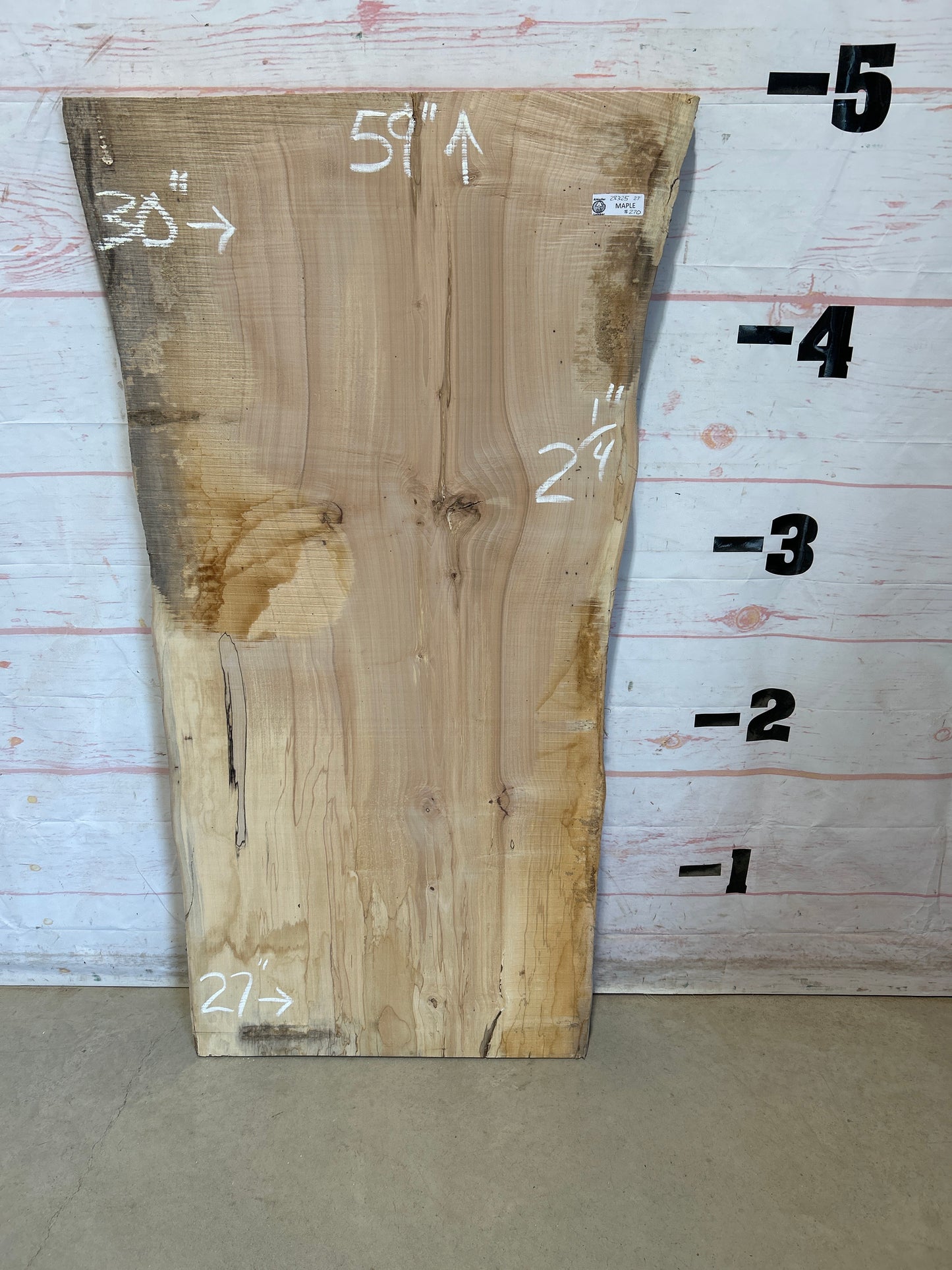 Live Edge Maple Sku#28325E-27