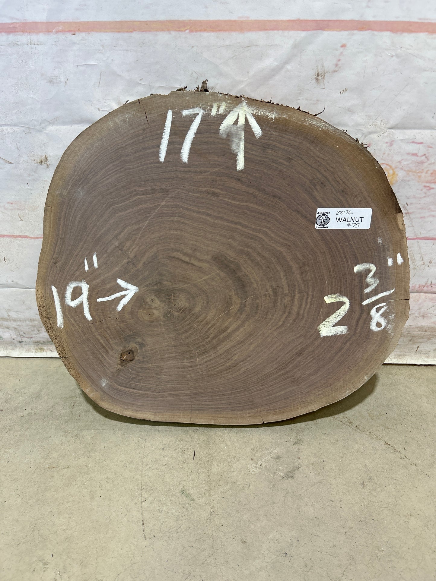 Live Edge Walnut Cookie Sku#28176M