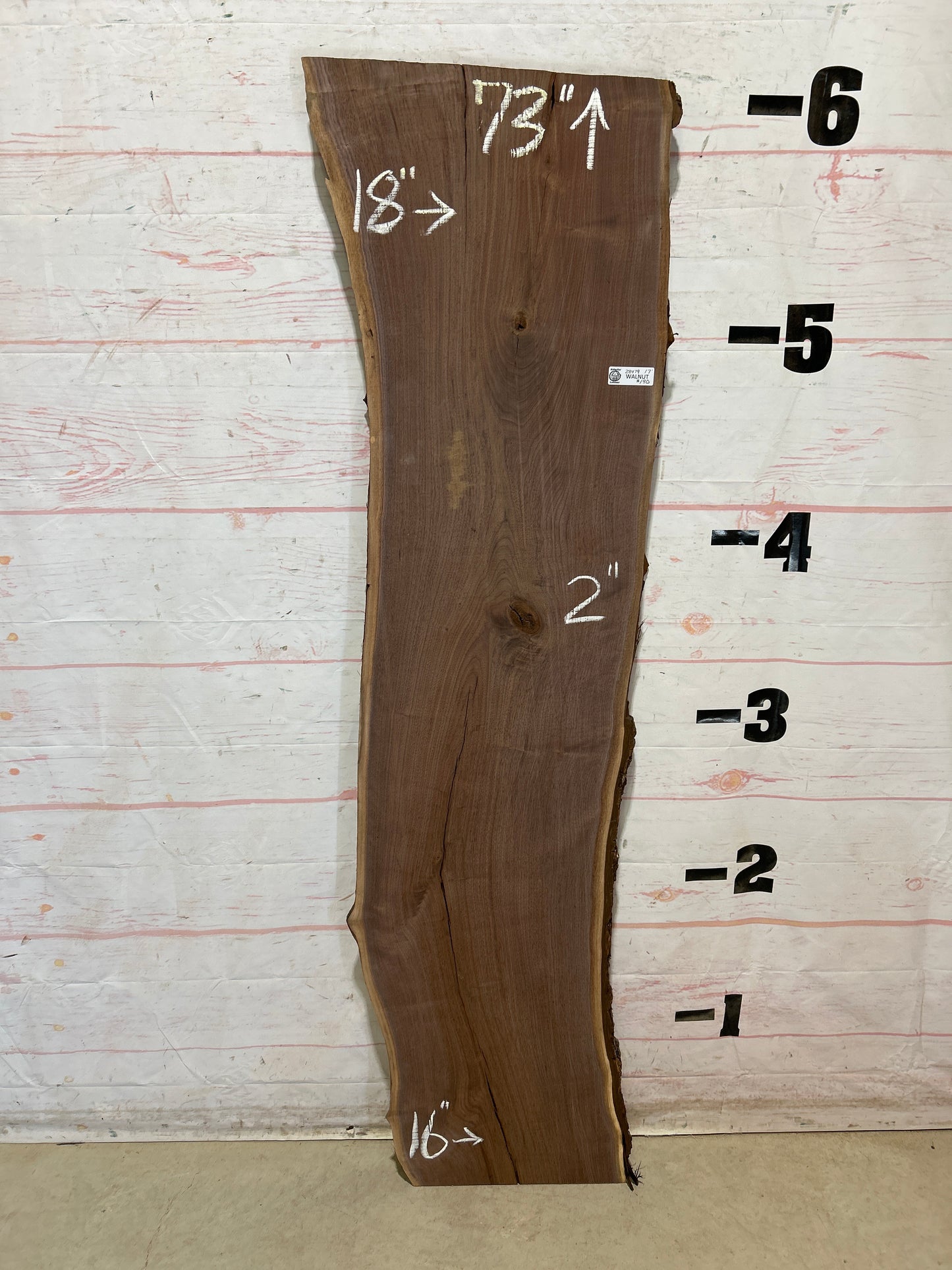 Live Edge Walnut Sku#28479G-17