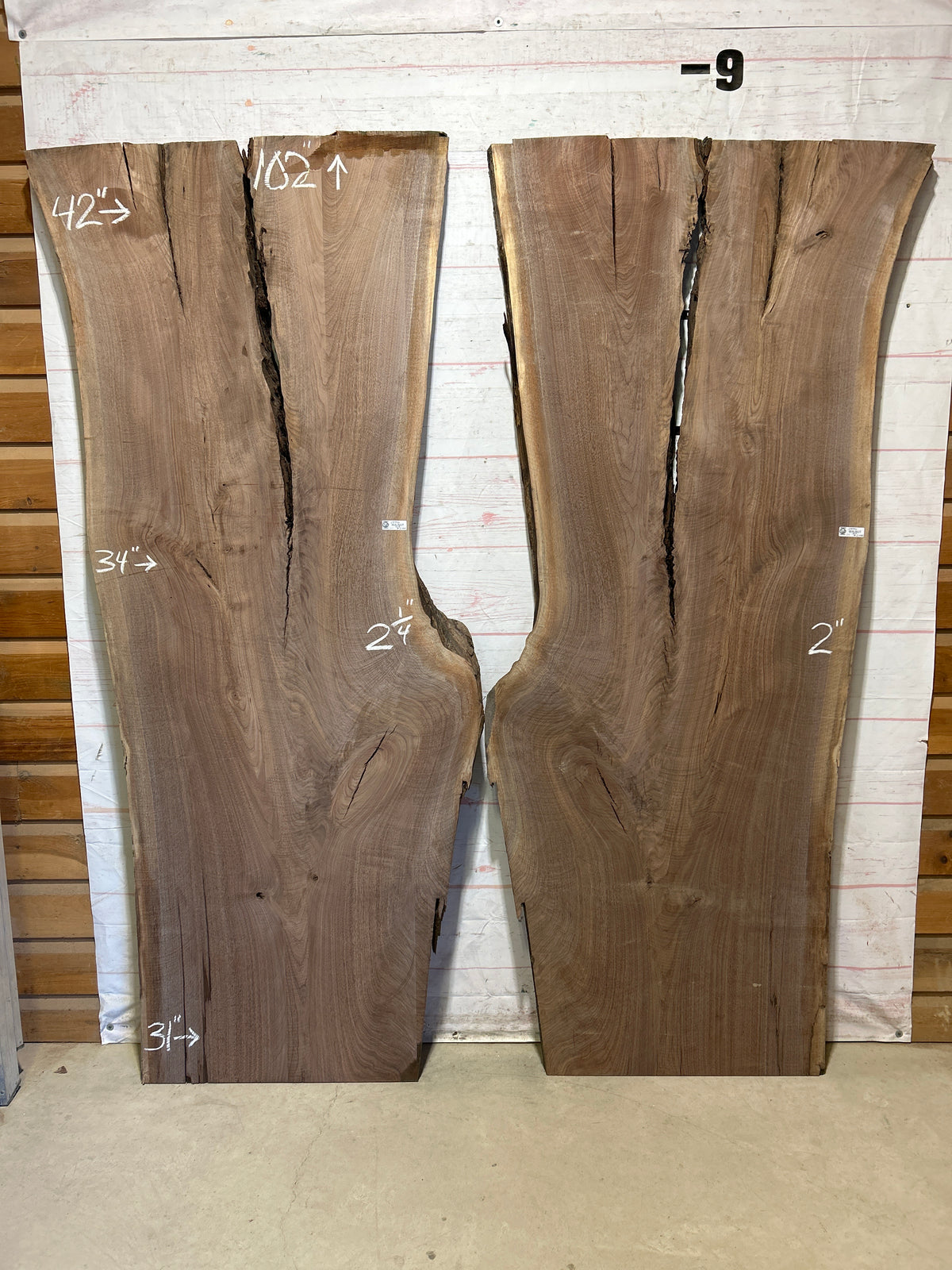 Live Edge Walnut Set Sku#28996-111