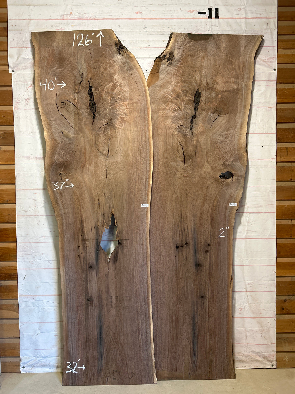 Live Edge Walnut Set Sku#29038-126