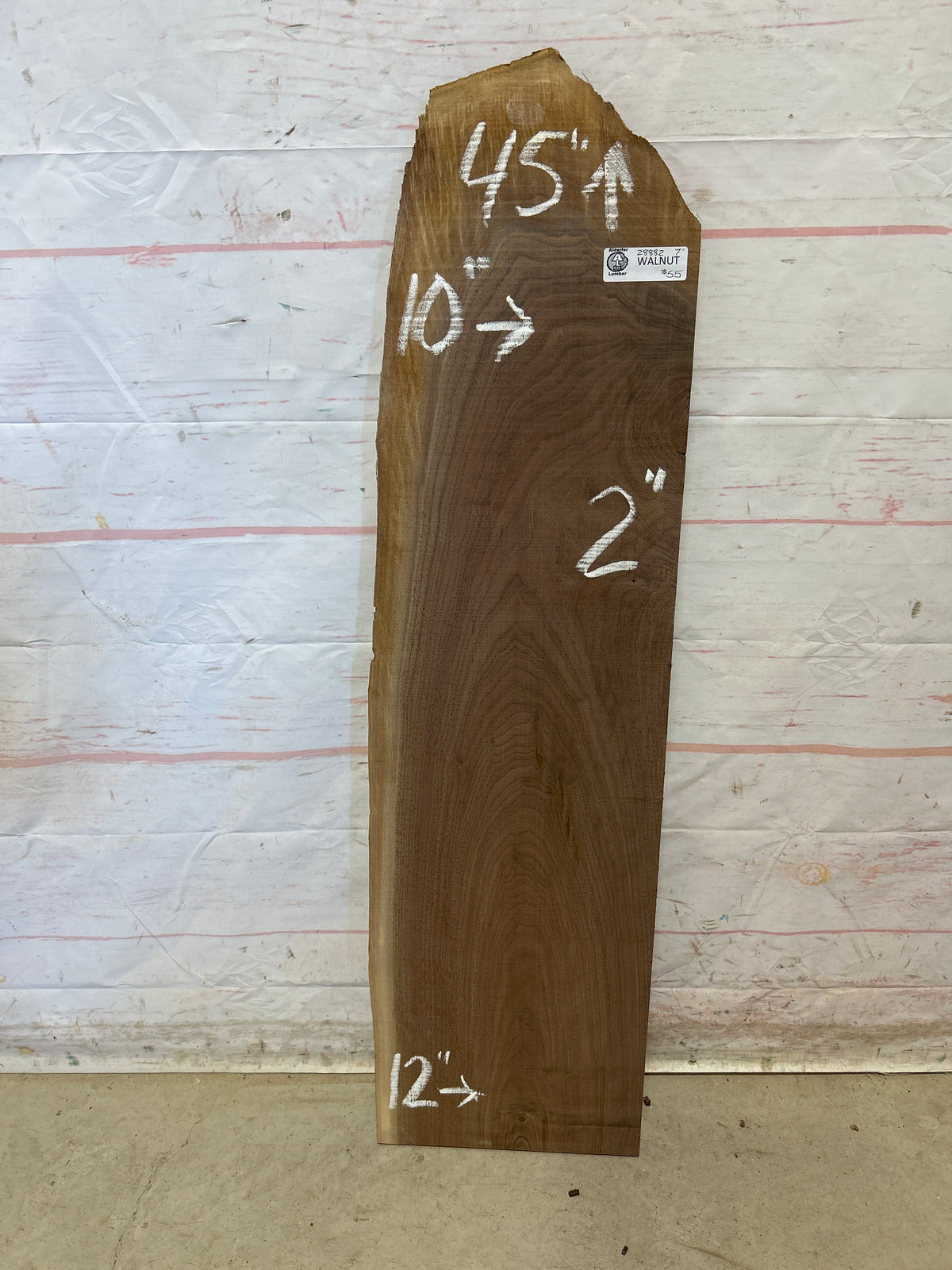 Live Edge Walnut Sku#28882M-7