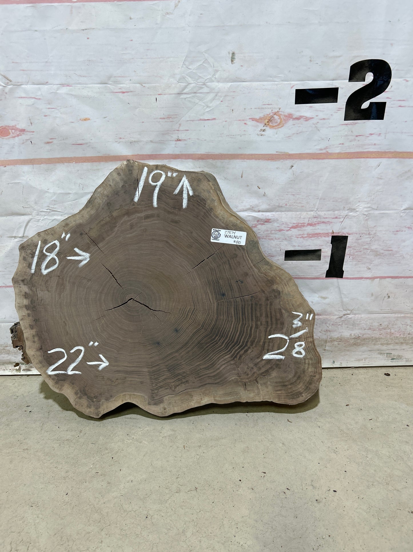 Live Edge Walnut Cookie Sku#27874M