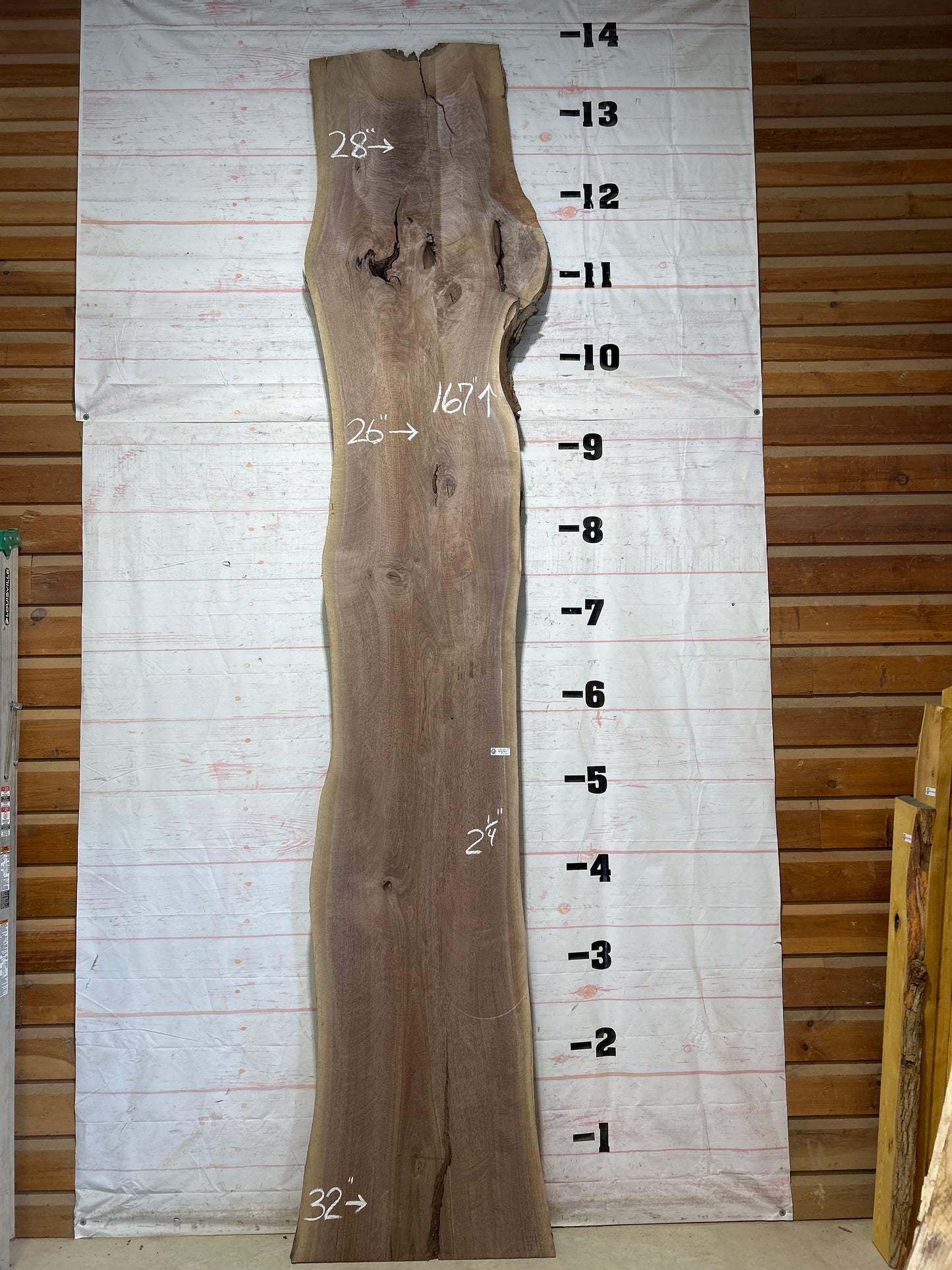 Live Edge Walnut Sku#28539-76