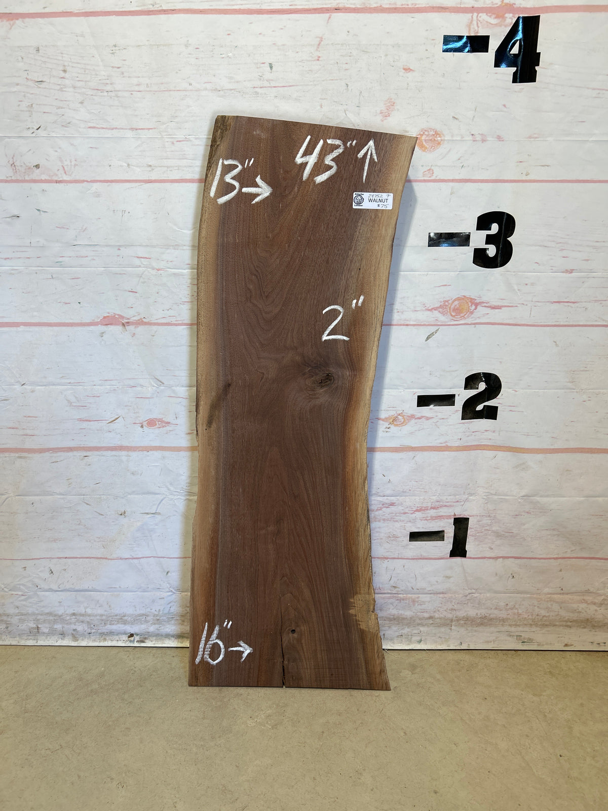 Live Edge Walnut Sku#28752M-9