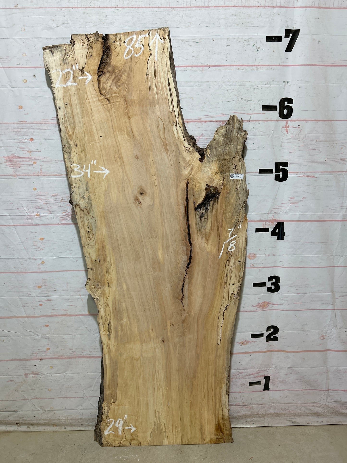 Live Edge Maple Sku#28312B-33