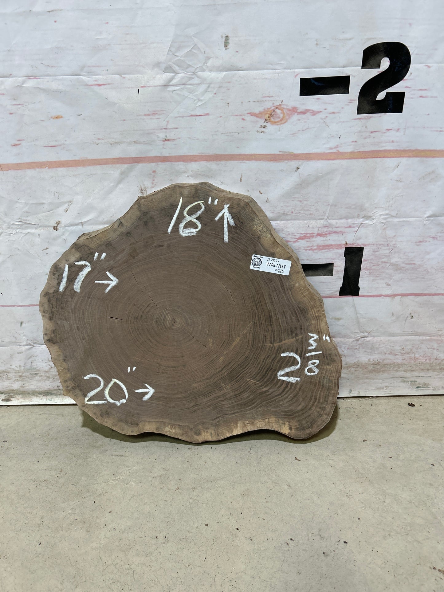 Live Edge Walnut Cookie Sku#27871M