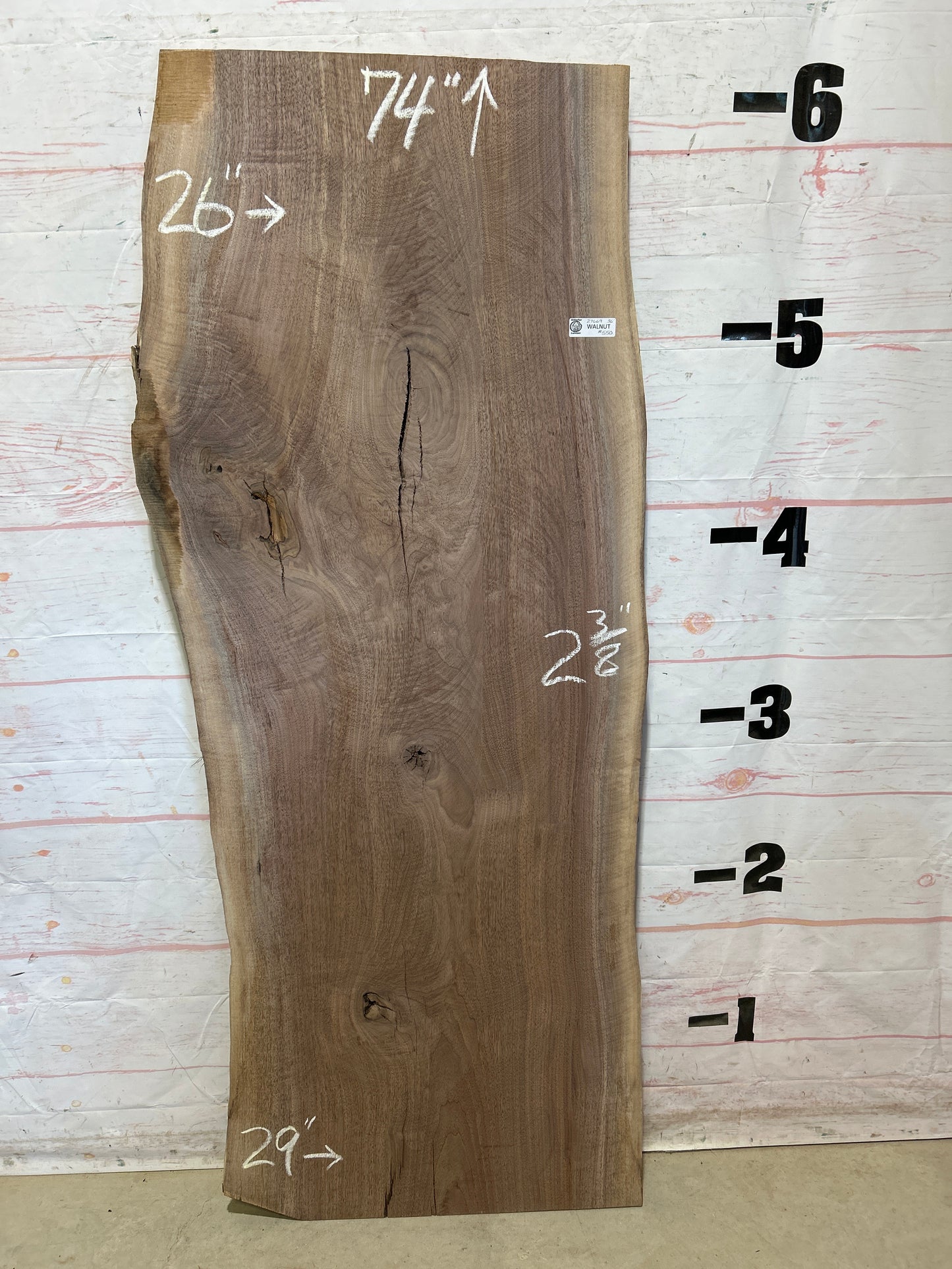 Live Edge Walnut Sku#27669G-36