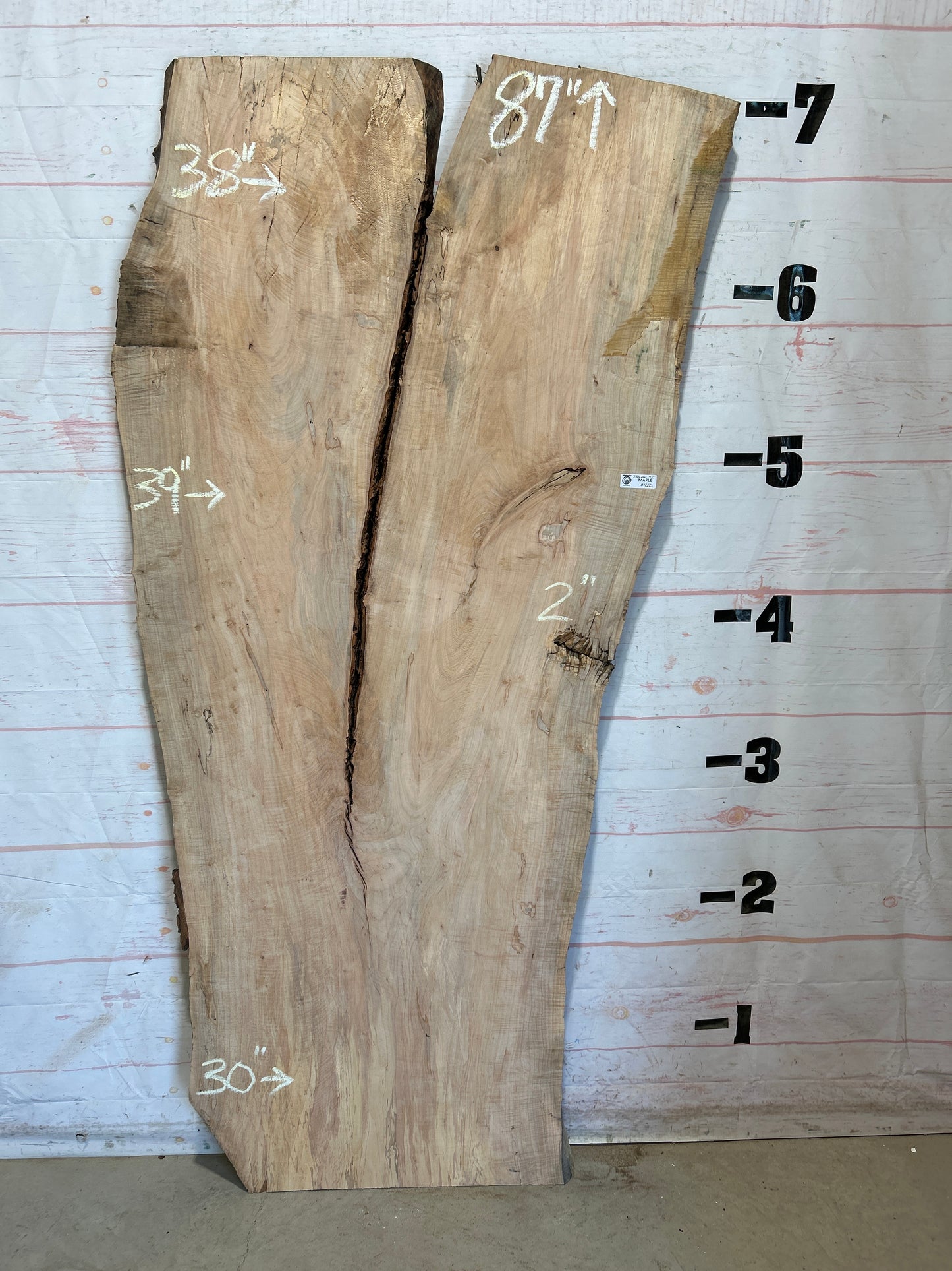 Live Edge Maple Sku#28426B-42