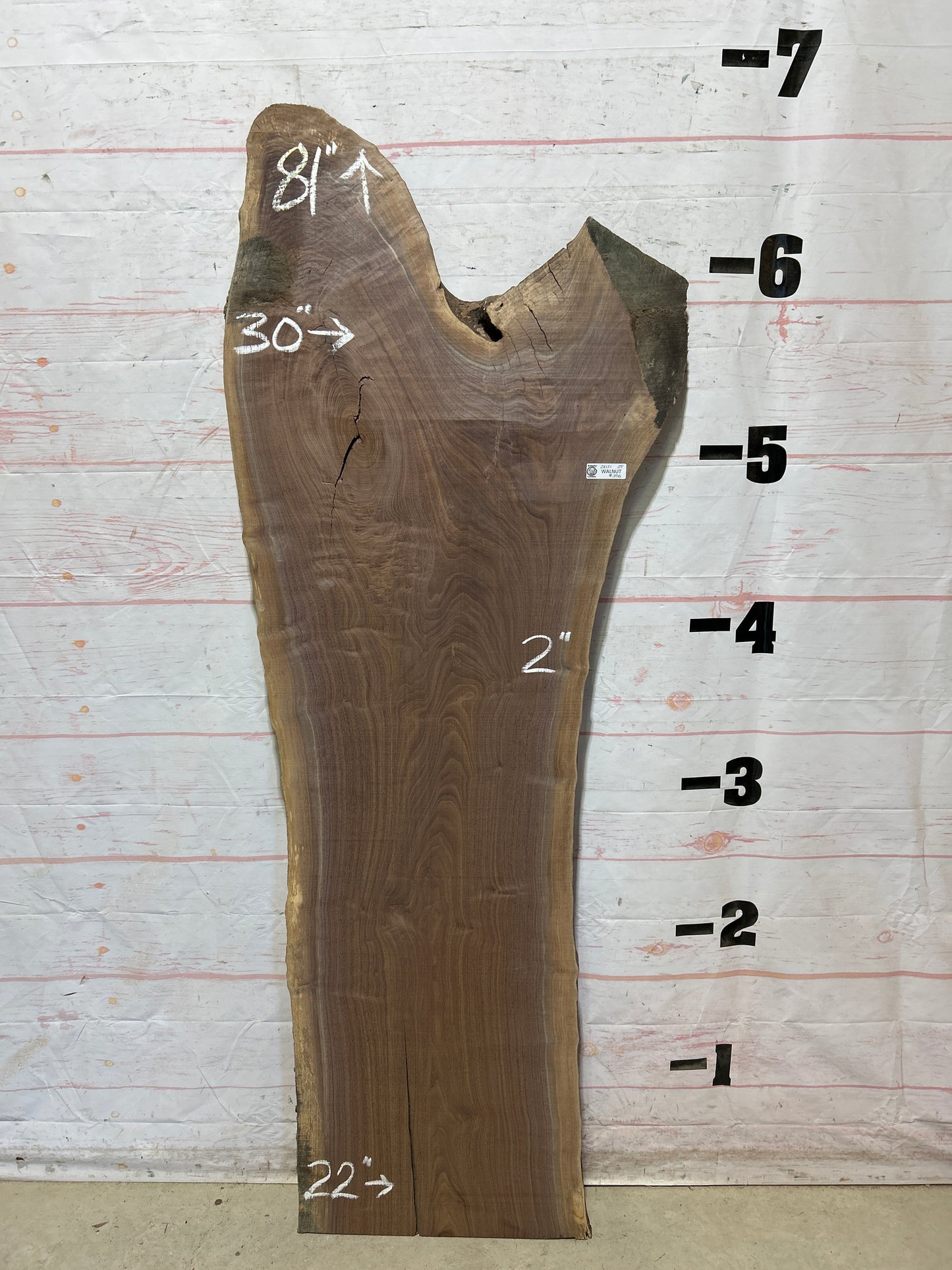 Live Edge Walnut Sku#28121-29