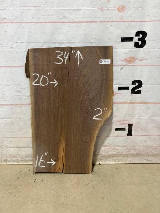 Live Edge Walnut Sku#28719M-9